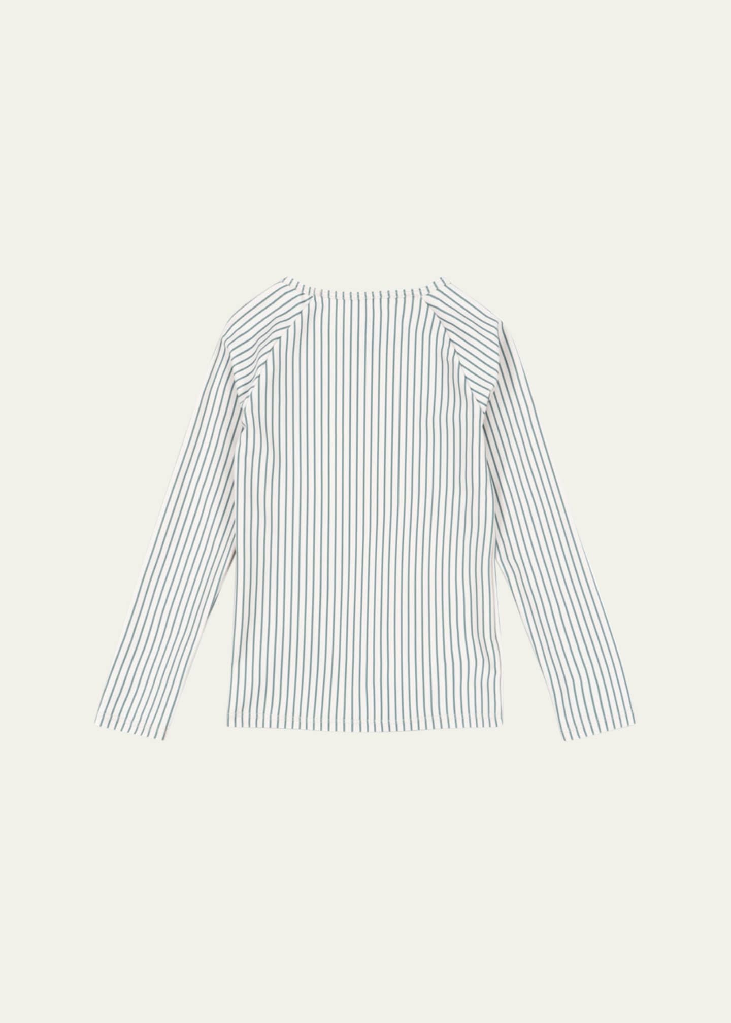 Konges Slojd Girl's Striped Rashguard Top, Size 12M-6 Image 2 of 3