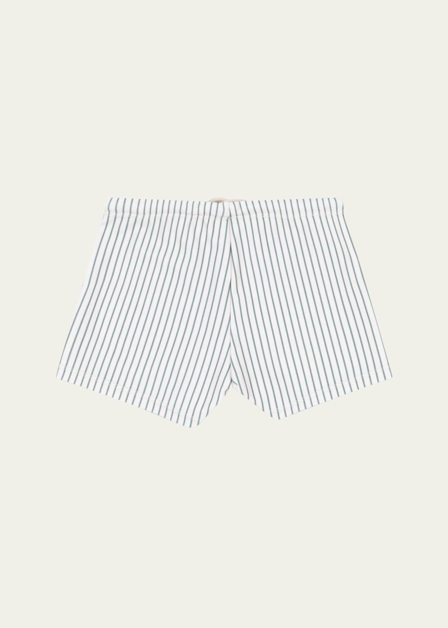 Konges Slojd Boy's Aster Striped Swim Trunks, Size 12M-6 Image 2 of 3