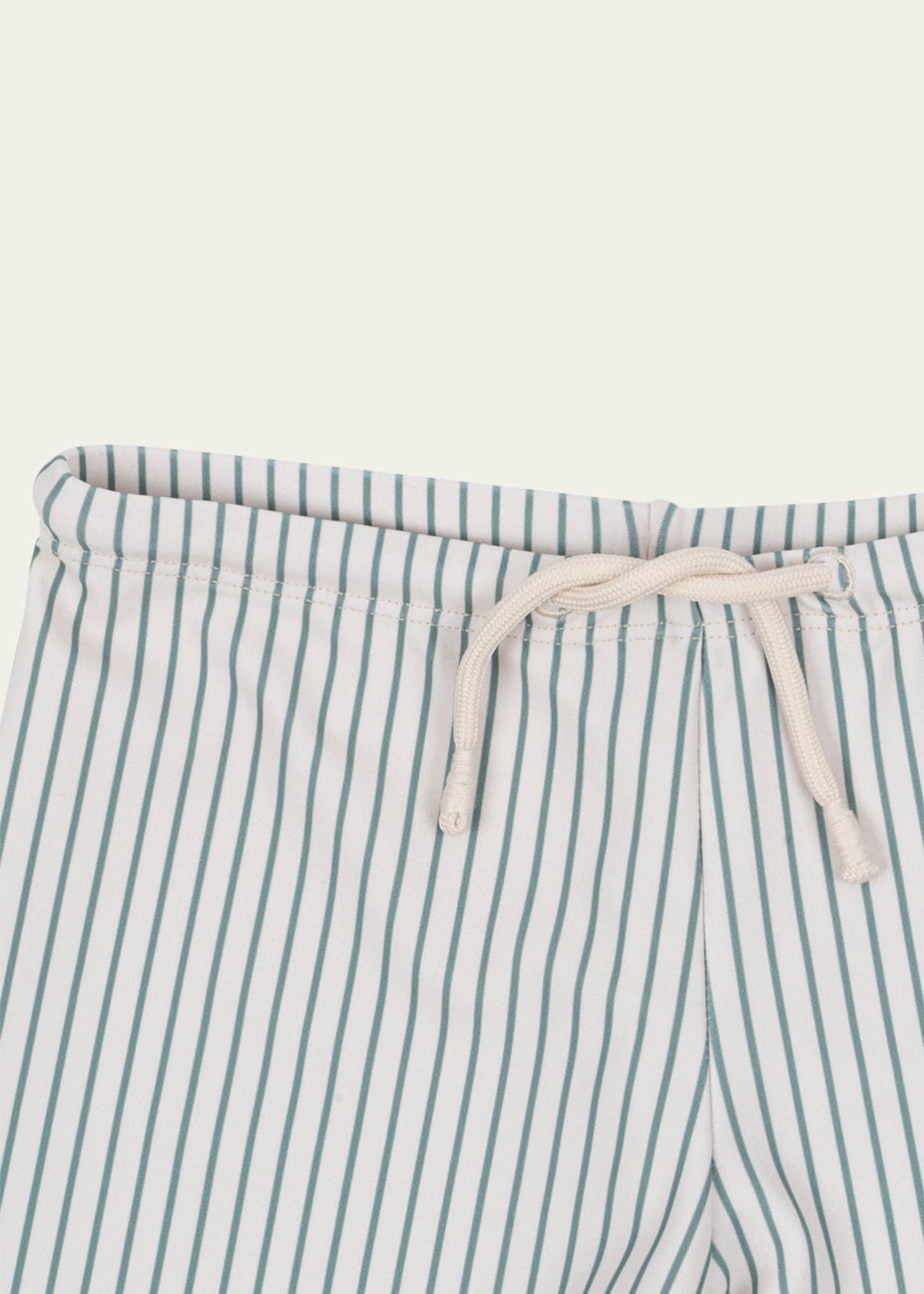 Konges Slojd Boy's Aster Striped Swim Trunks, Size 12M-6 Image 3 of 3