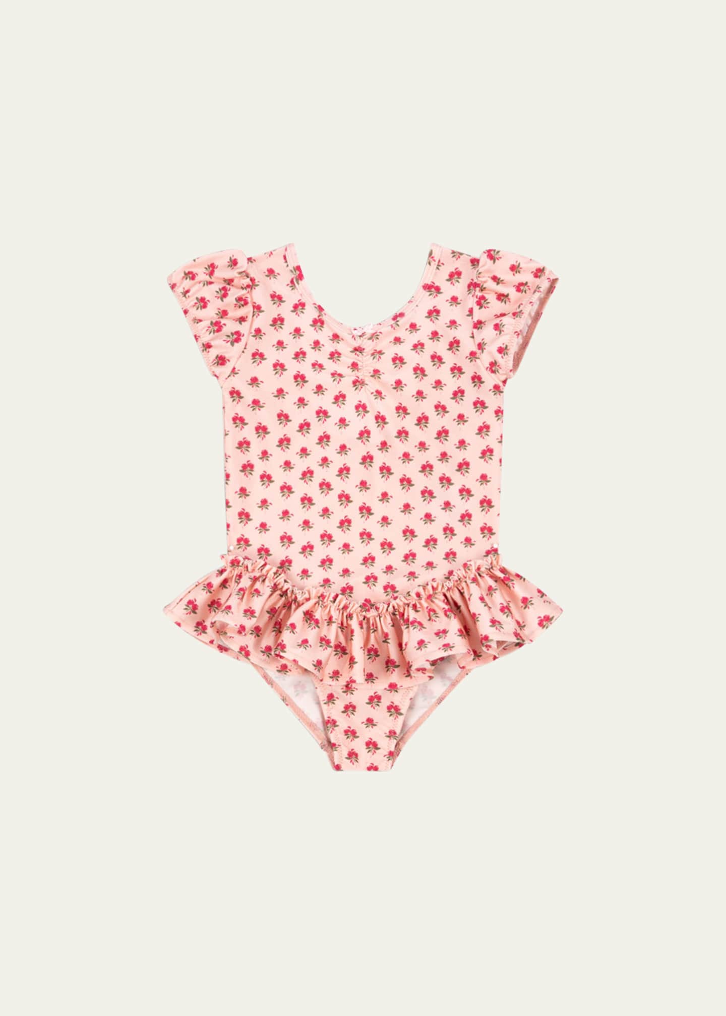 Konges Slojd Girl's Mousse Floral-Print Tutu Dress, Size 12M-4 Image 1 of 3