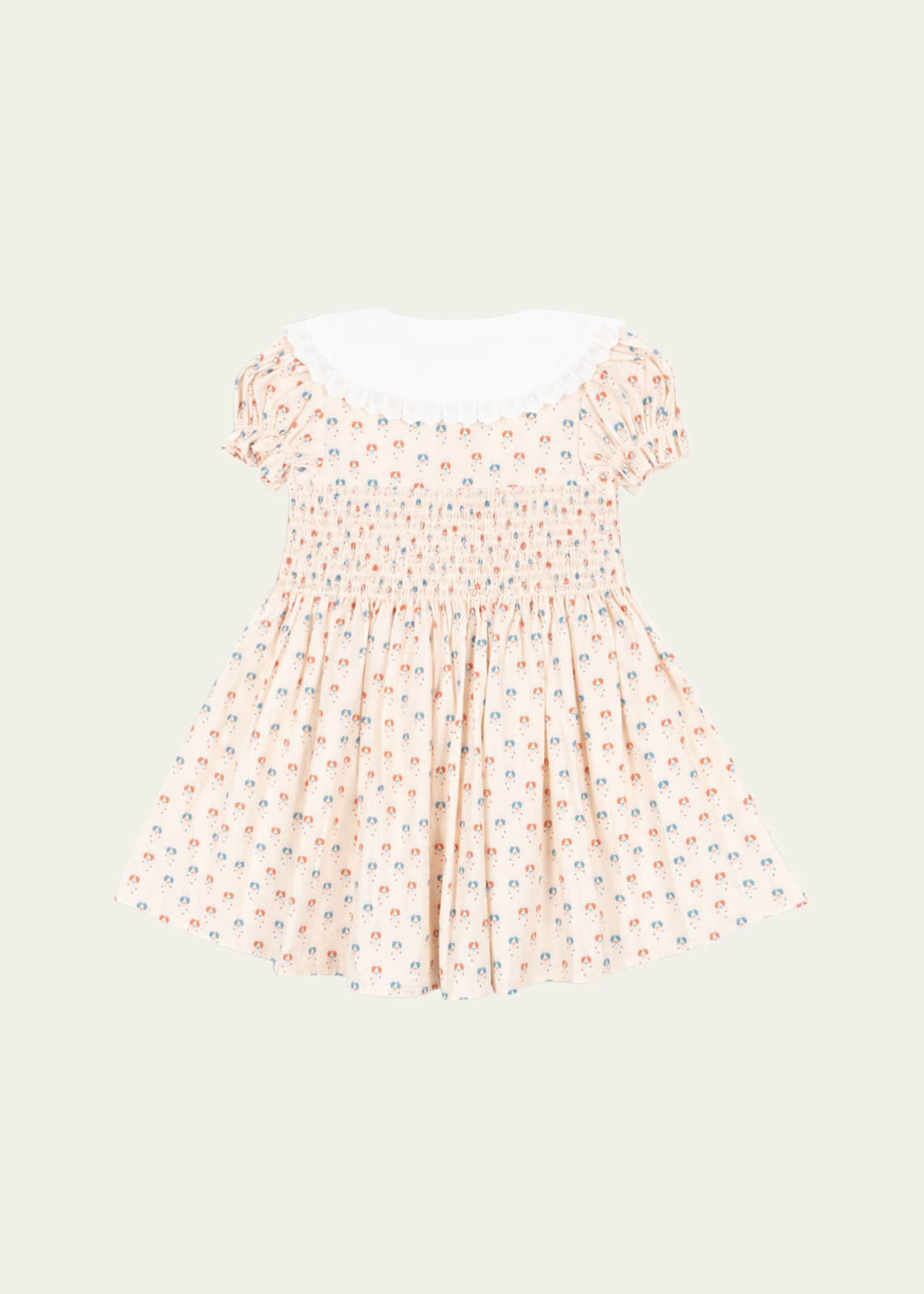 Konges Slojd Girl's Midsummer Smocked Floral-Print Dress, Size 2-10 Image 2 of 3