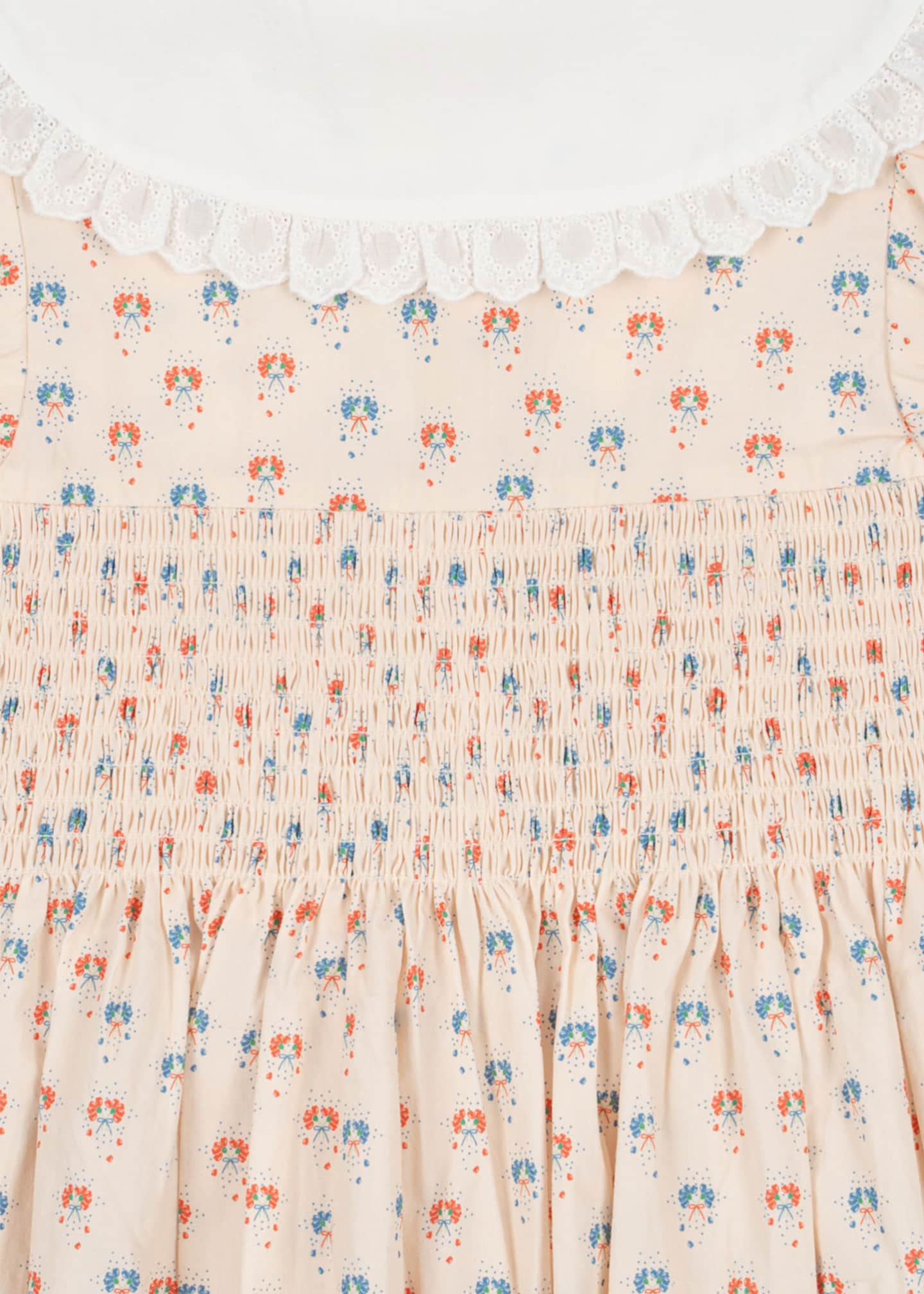 Konges Slojd Girl's Midsummer Smocked Floral-Print Dress, Size 2-10 Image 3 of 3