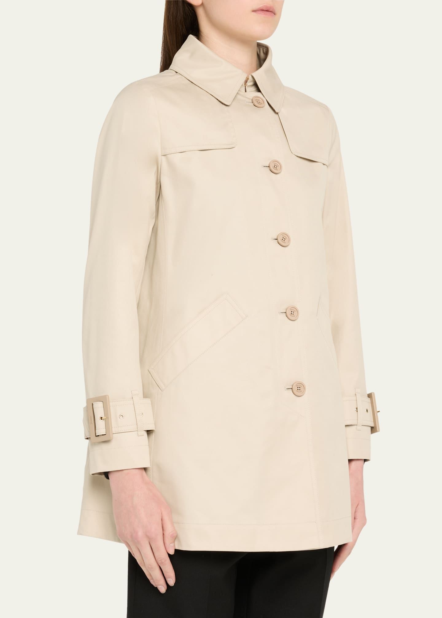 Herno Delon Cotton A-Line Jacket Image 4 of 5