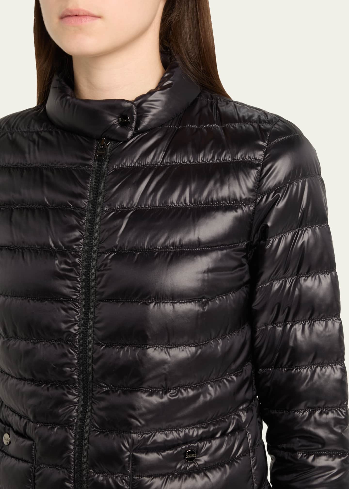 Herno Shiny Nylon Short Down Jacket Image 5 of 5