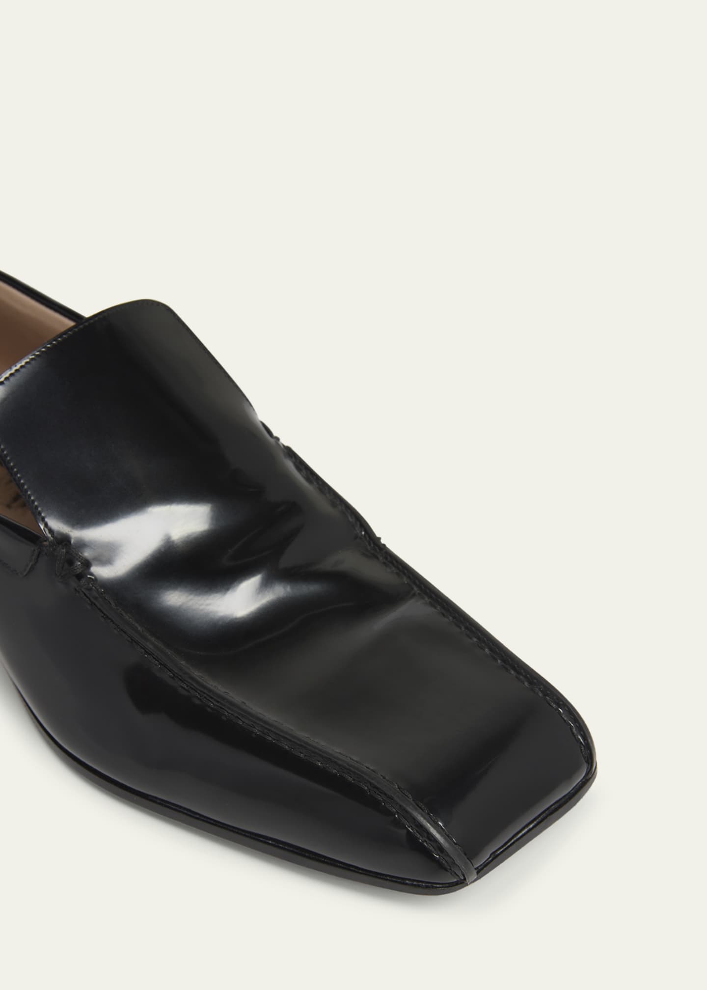 Bottega Veneta Men's Jim Brushed Leather Loafers Image 5 of 5