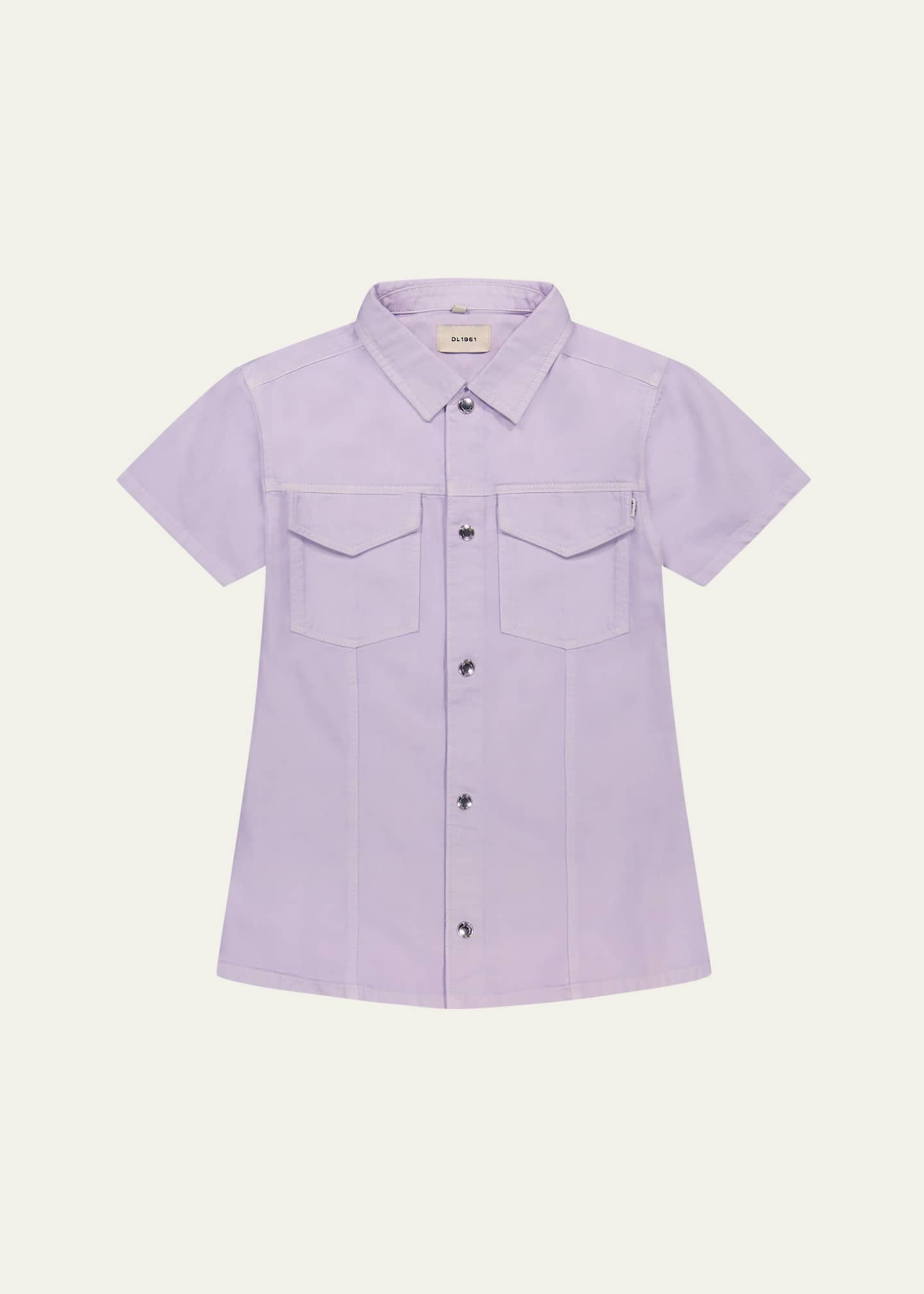 DL1961 Girl's Manning Button Front Dress, Size S-L Image 1 of 2