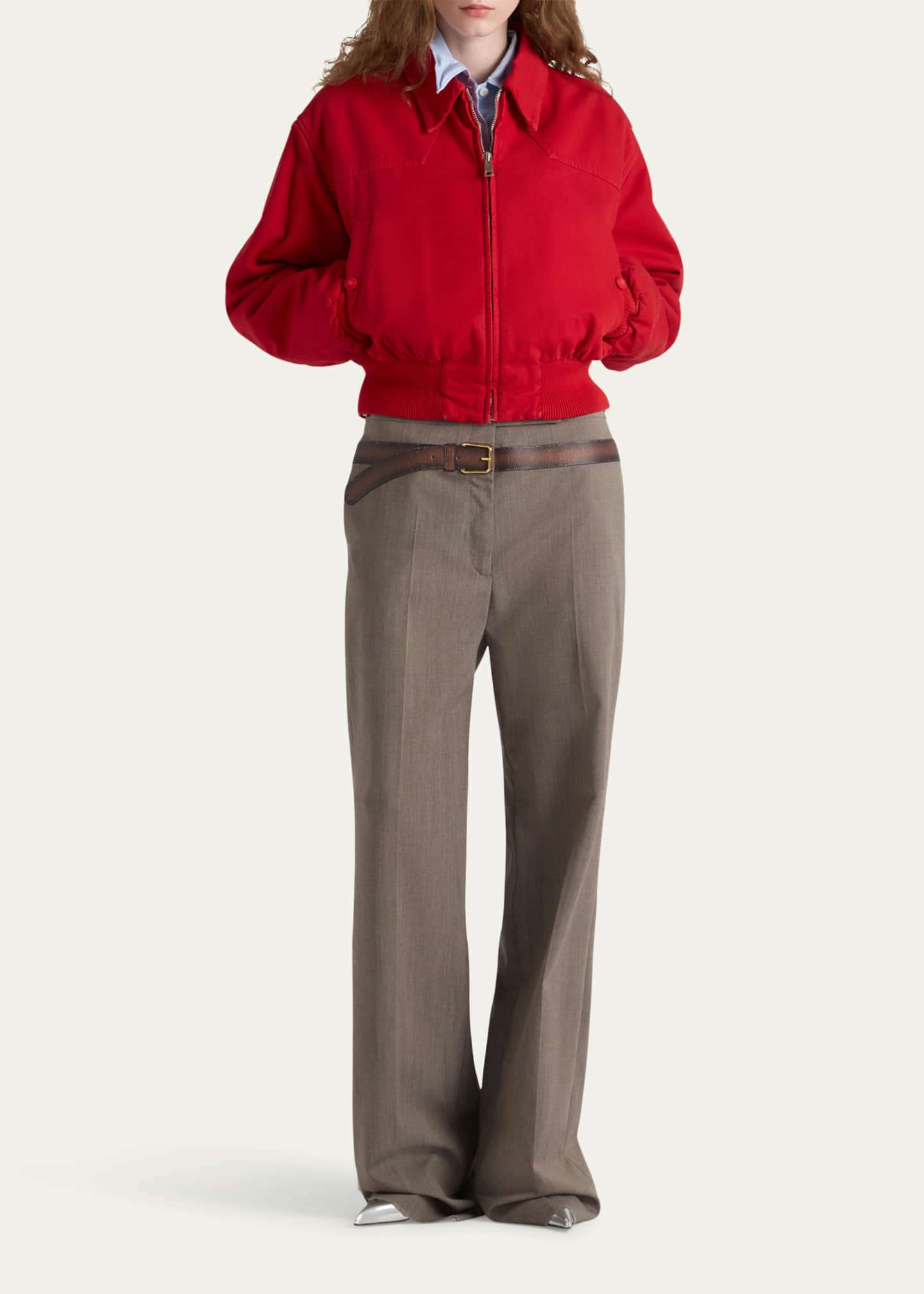 Prada Canvas Old Bomber Jacket Image 2 of 4