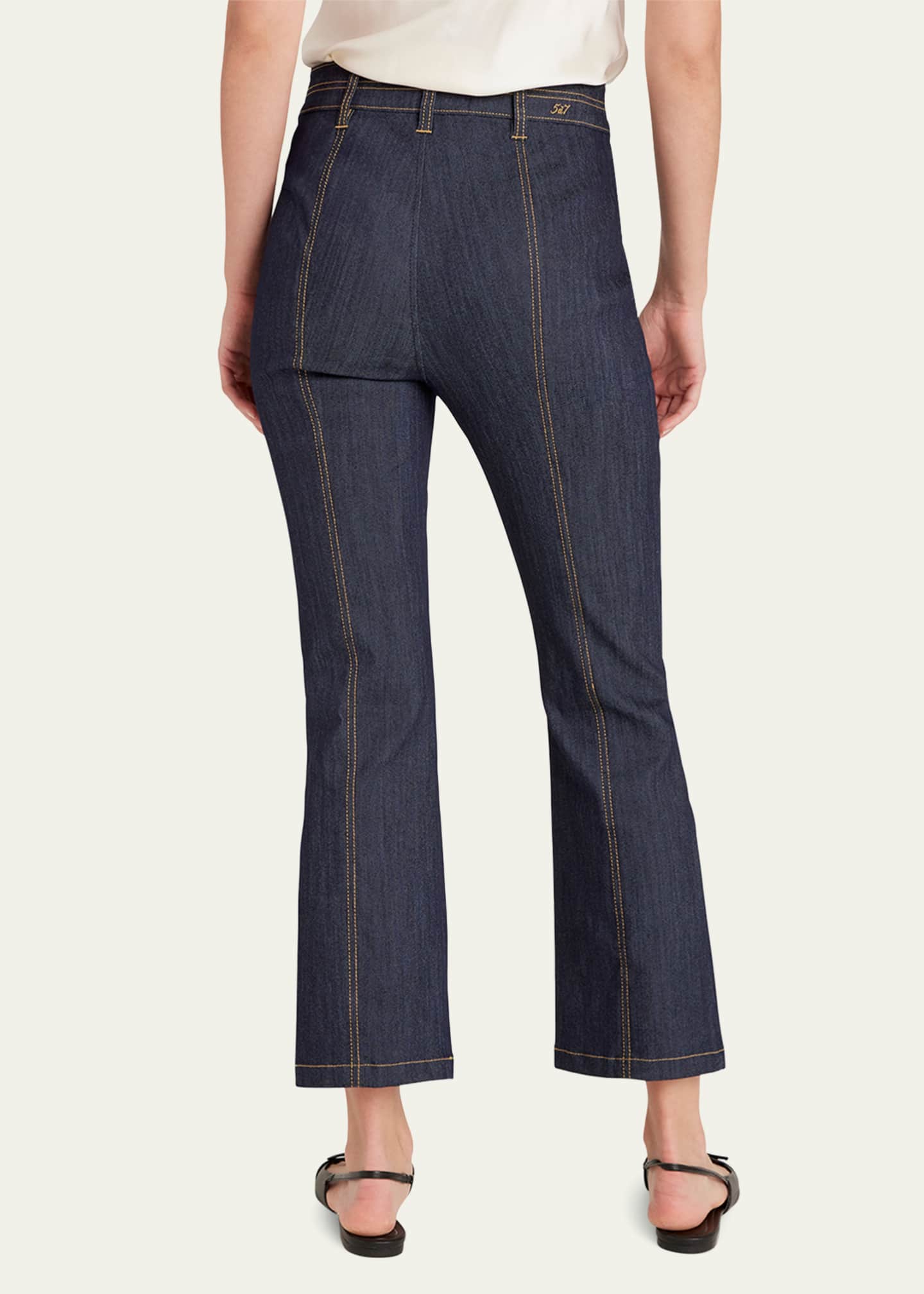 Cinq a Sept Dorothea Denim Patch Pocket Pants Image 2 of 3