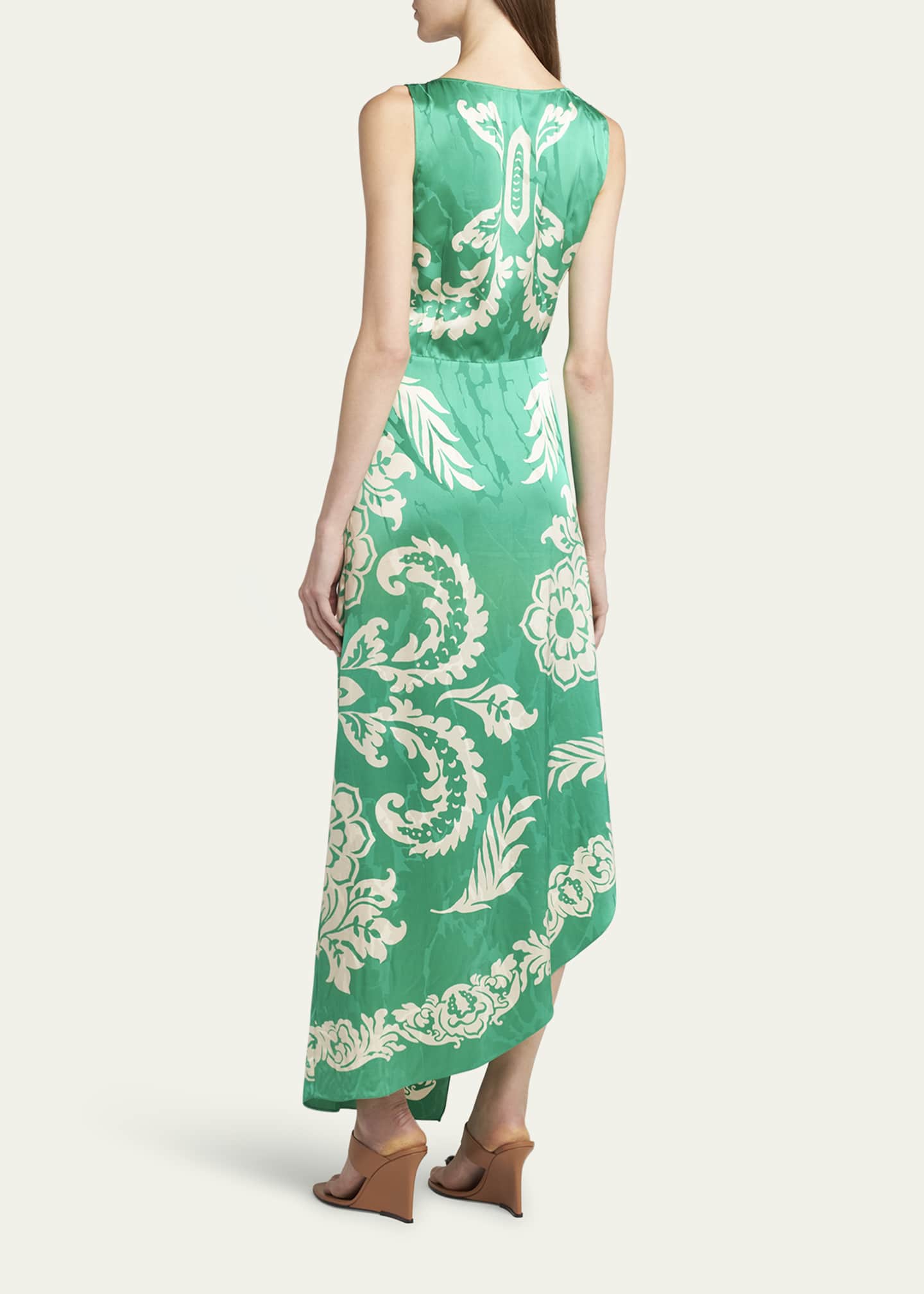 Etro Wrap Draped Sleeveless Maxi Dress Image 3 of 5