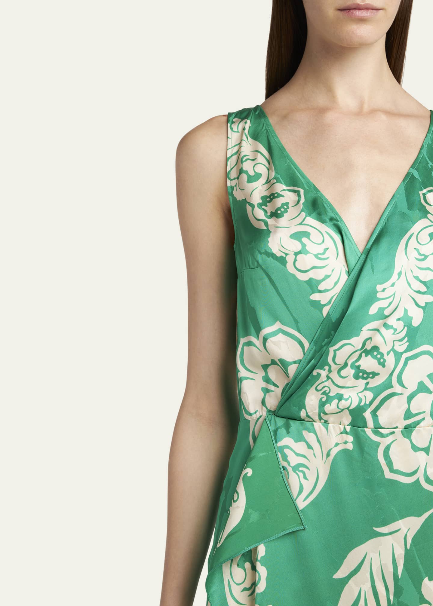 Etro Wrap Draped Sleeveless Maxi Dress Image 5 of 5
