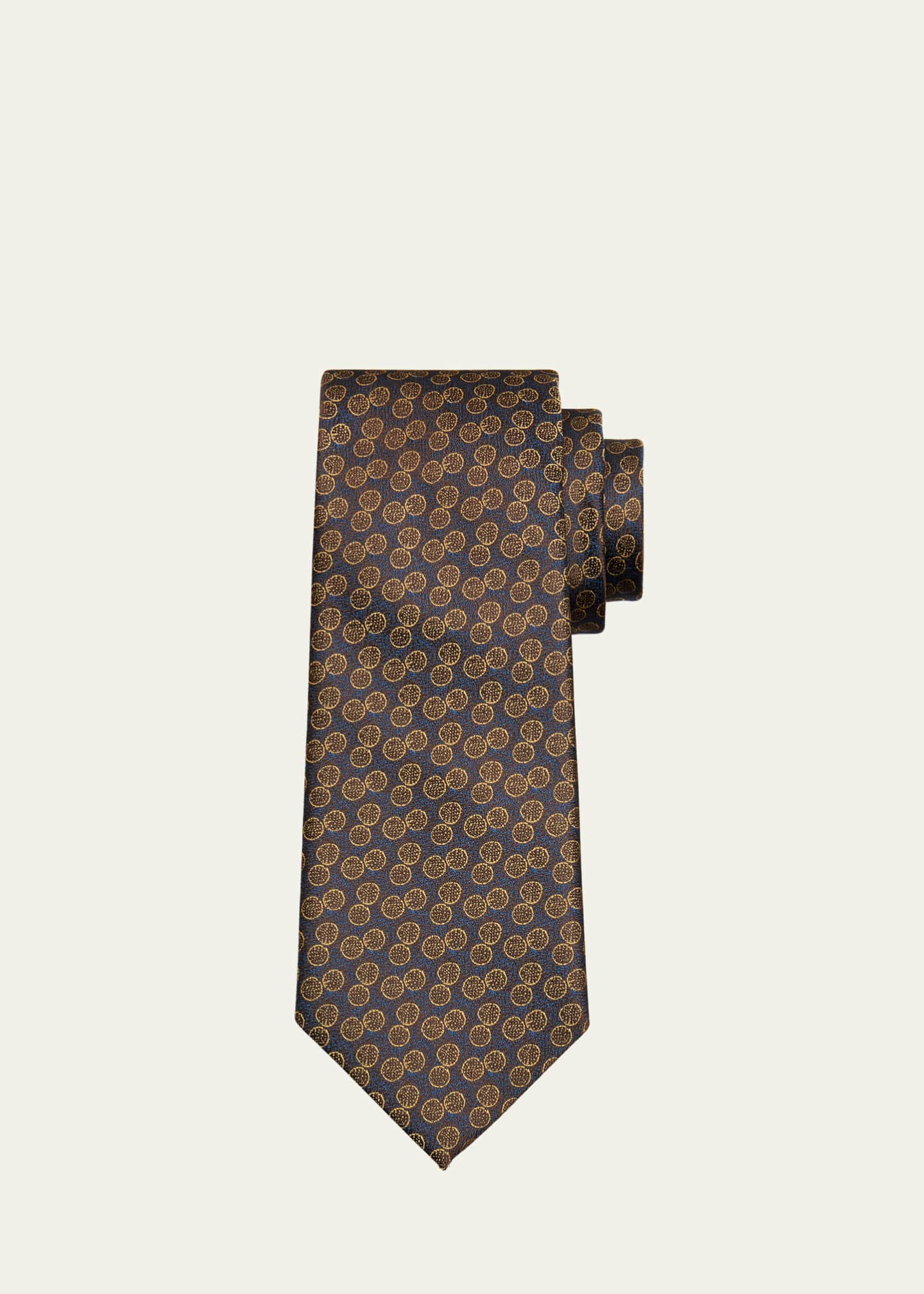 Charvet Men's Mini Dot Silk Tie