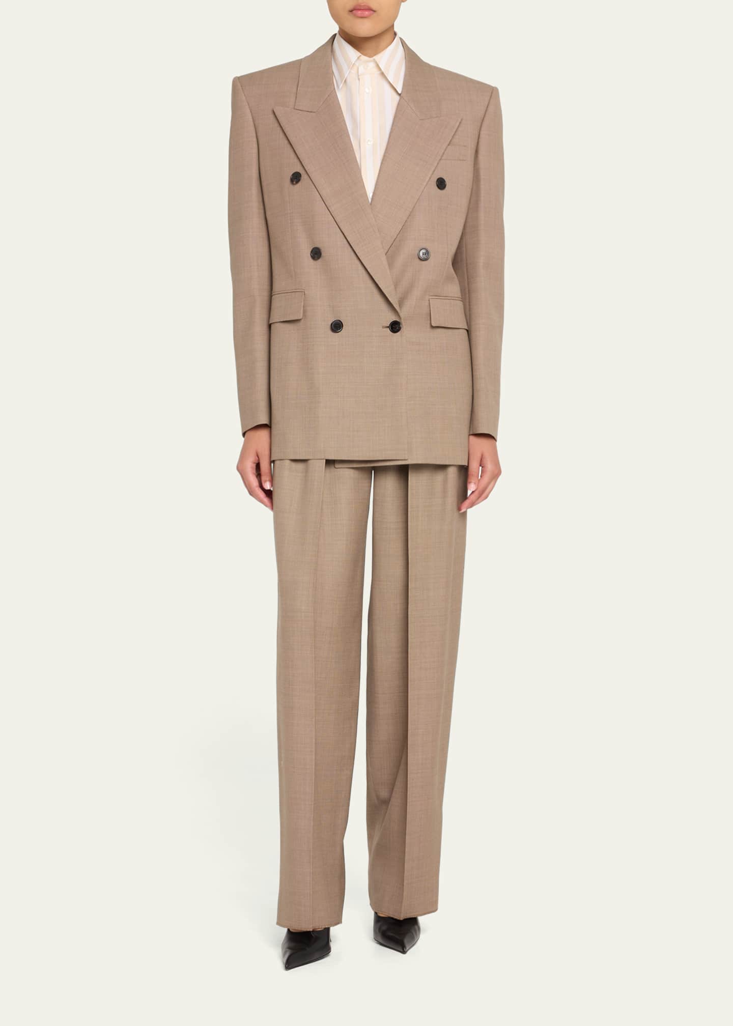 Saint Laurent Double-Breasted Blazer Image 2 of 5