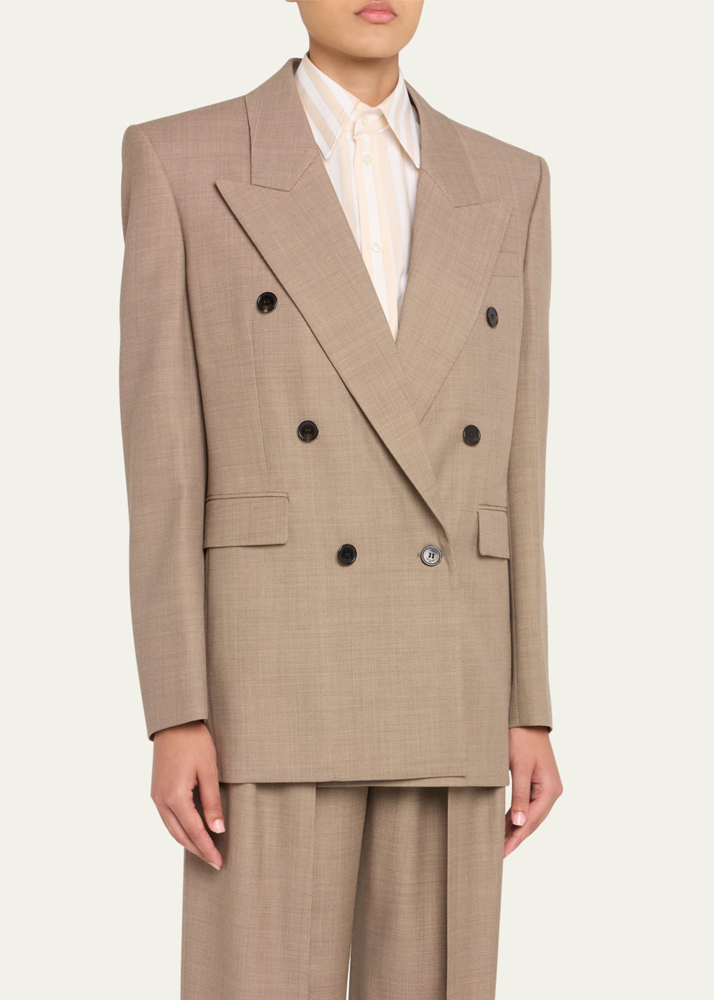 Saint Laurent Double-Breasted Blazer Image 4 of 5