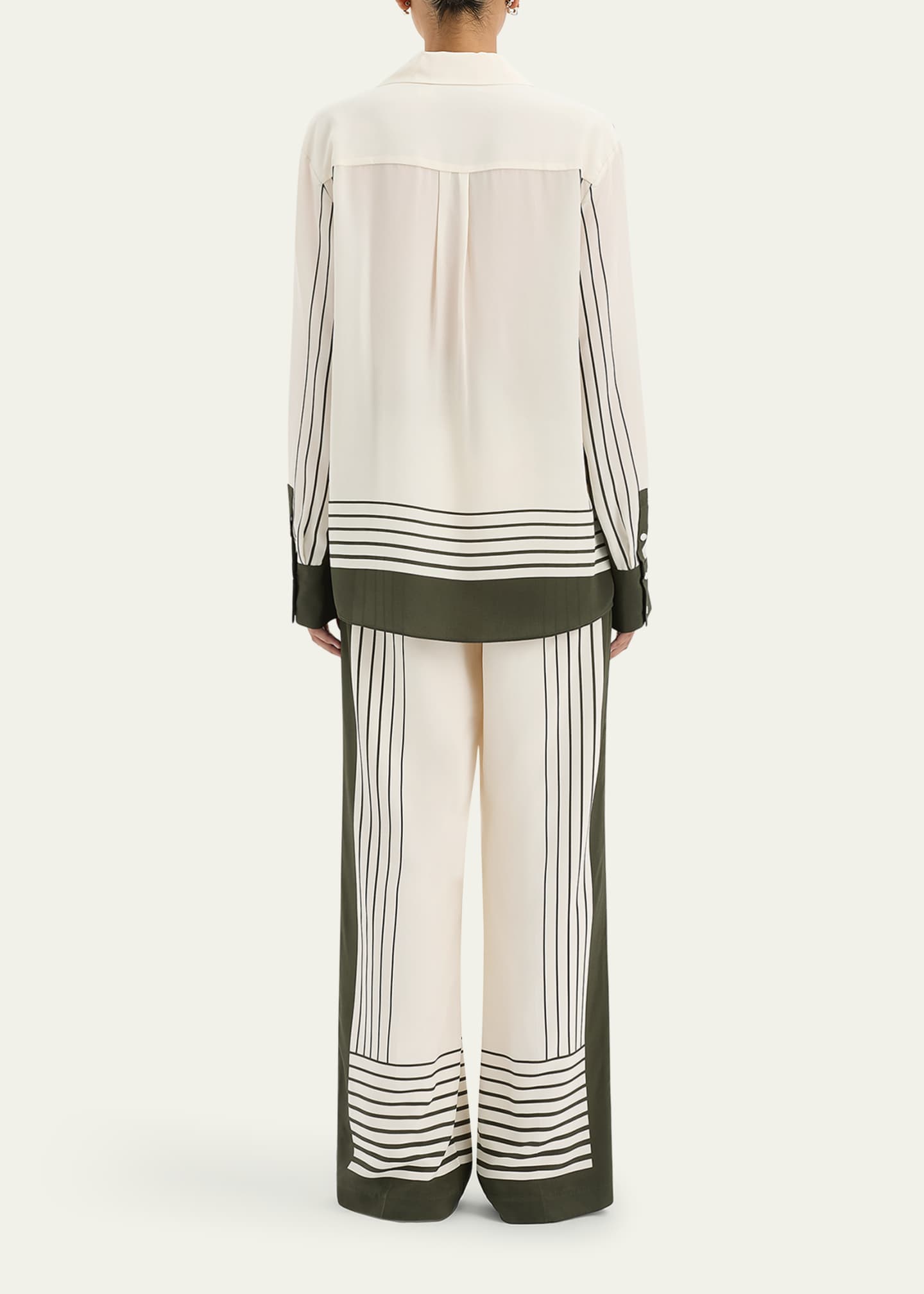 SIR Leilana Silk Button-Front Shirt Image 3 of 4