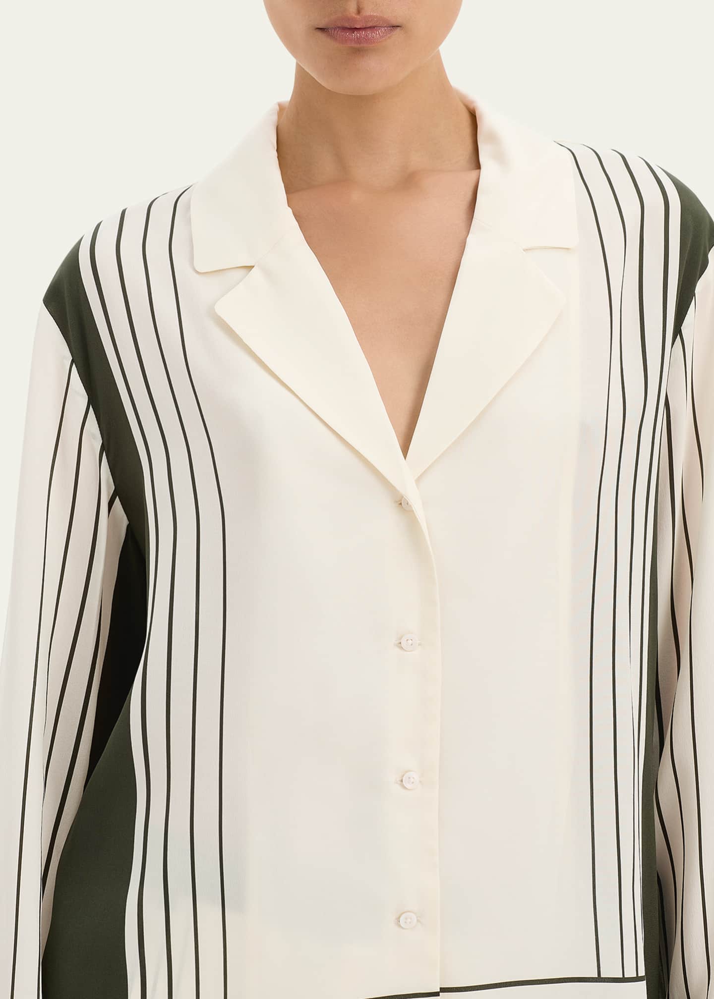 SIR Leilana Silk Button-Front Shirt Image 4 of 4