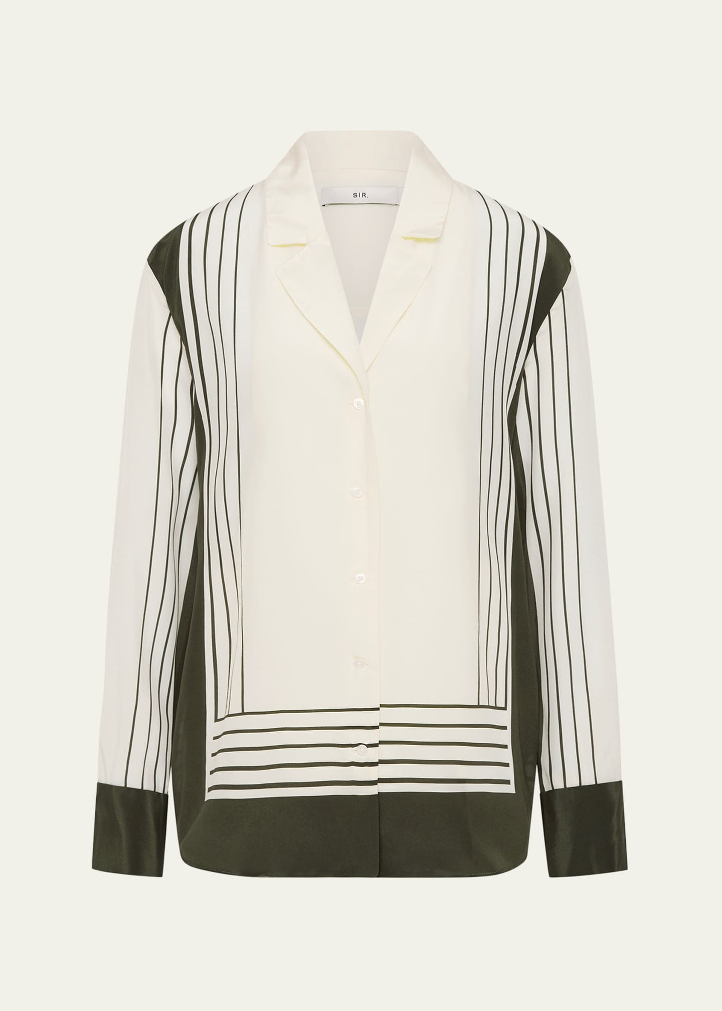 SIR Leilana Silk Button-Front Shirt Image 1 of 4