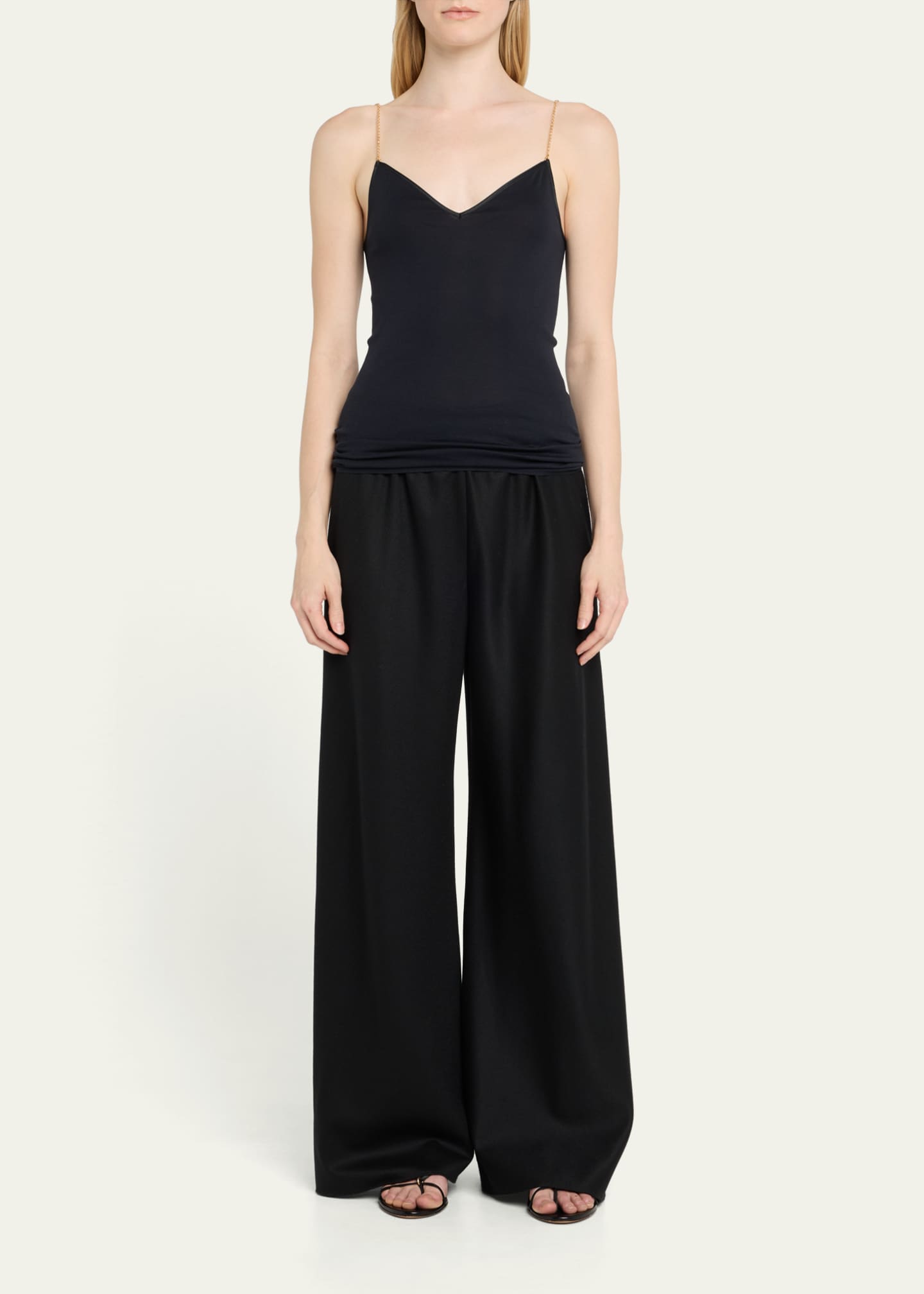 Hanro Chain-Strap Cotton Cami Image 2 of 5