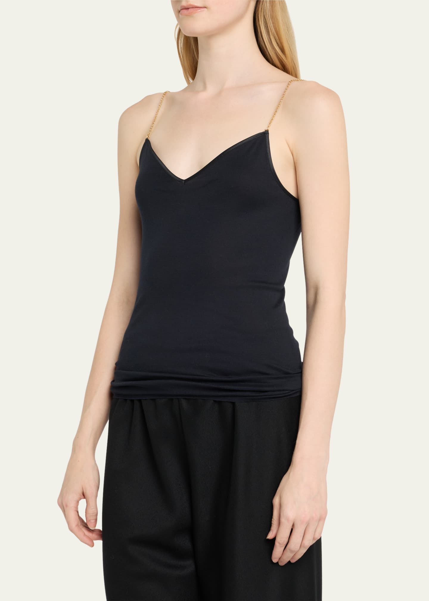 Hanro Chain-Strap Cotton Cami Image 4 of 5