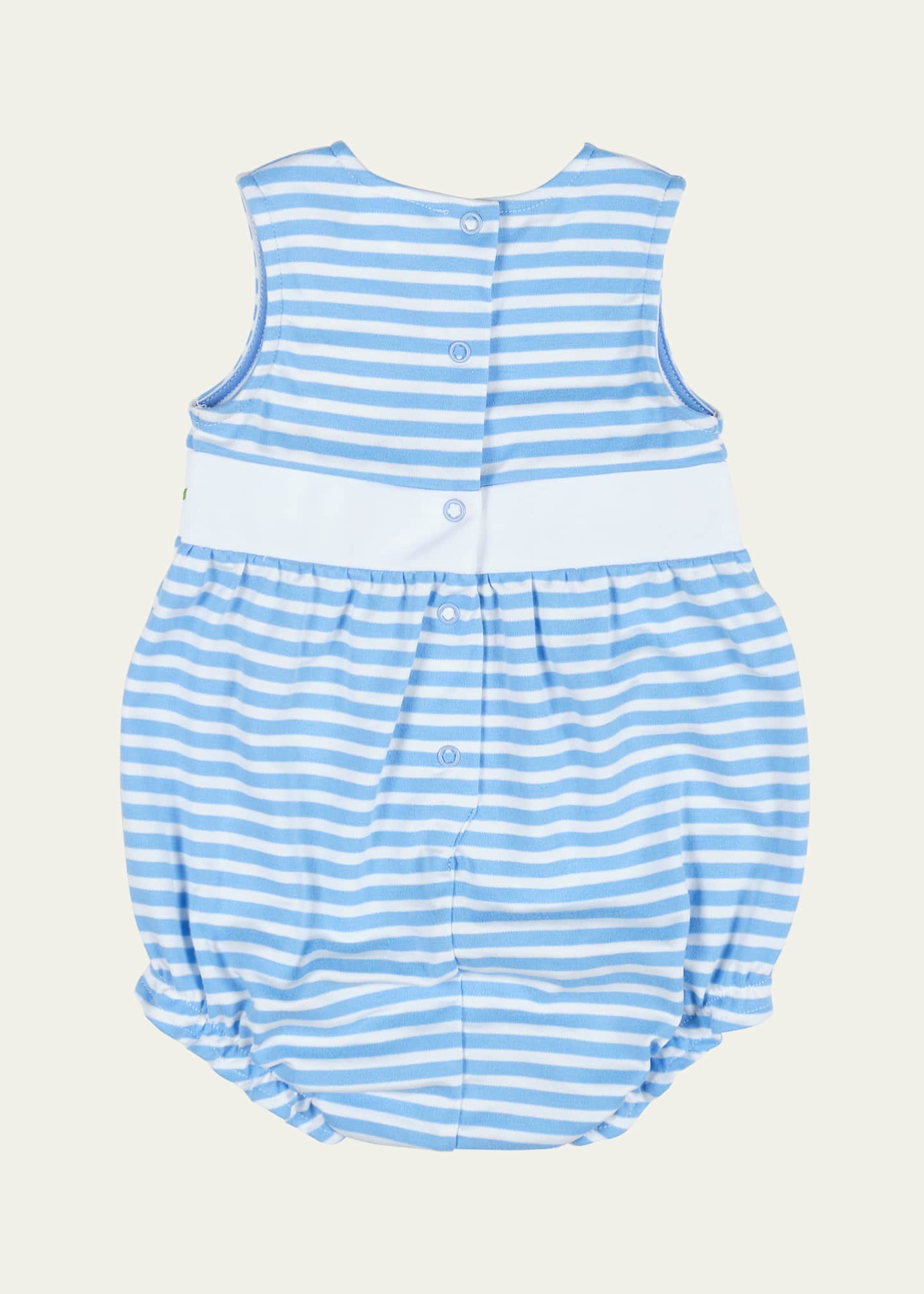 Florence Eiseman Striped Bubble Romper W/ Embroidered Strawberries, Size 3M-24M Image 2 of 2