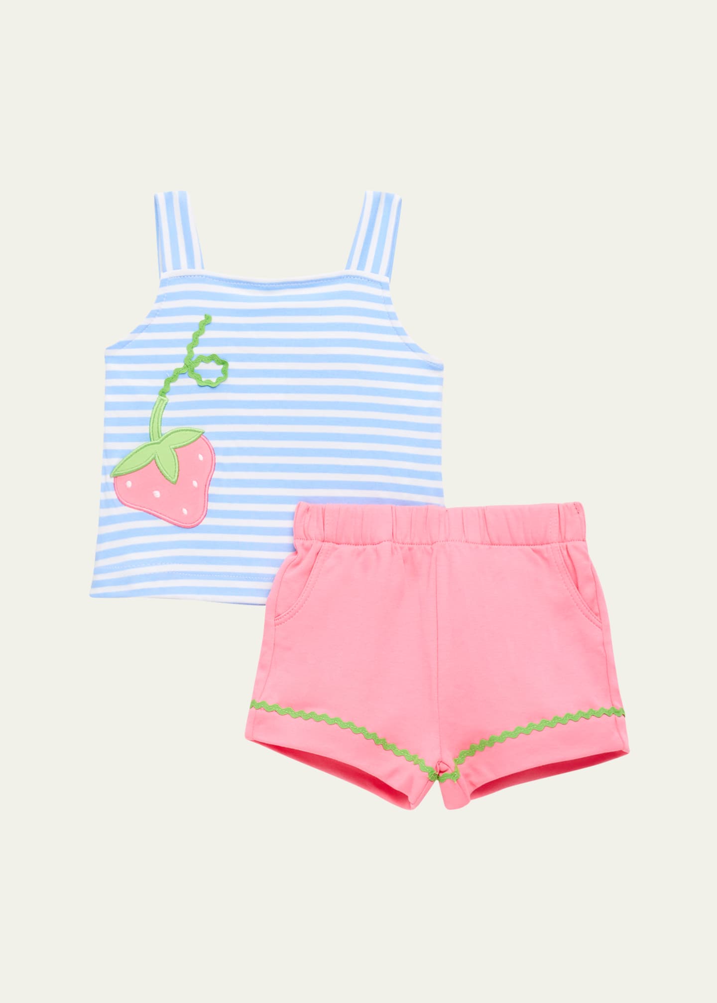 Florence Eiseman Girl's Striped Top W/ Shorts, Size 18M-6 Image 1 of 3