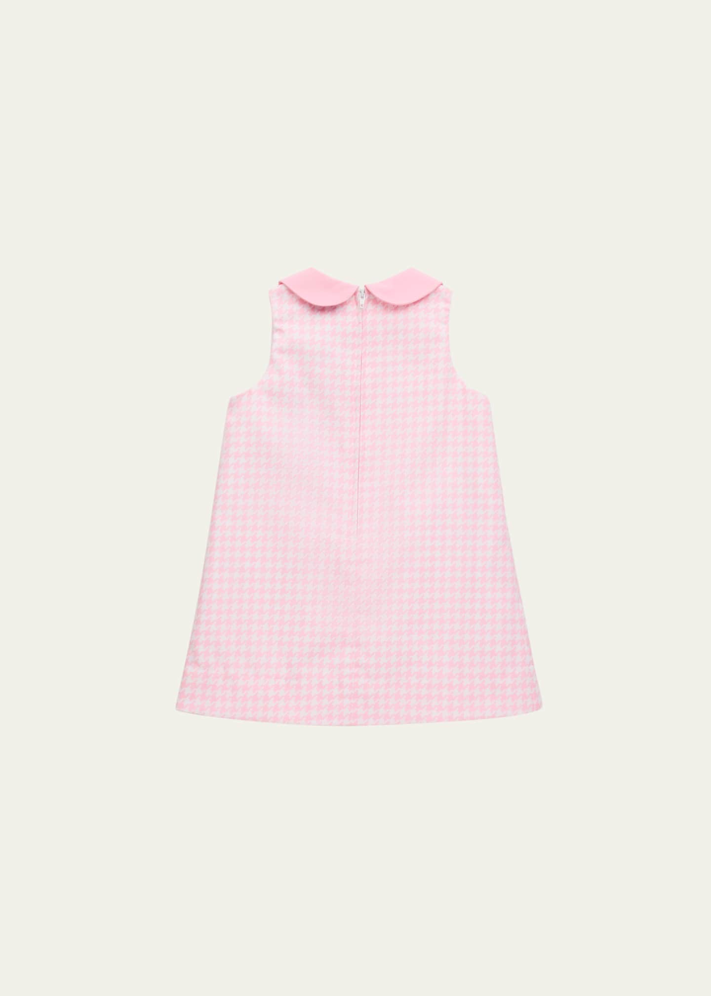Florence Eiseman Girl's Houndstooth Dress with Bow Pockets, Size 2-6 Image 2 of 3