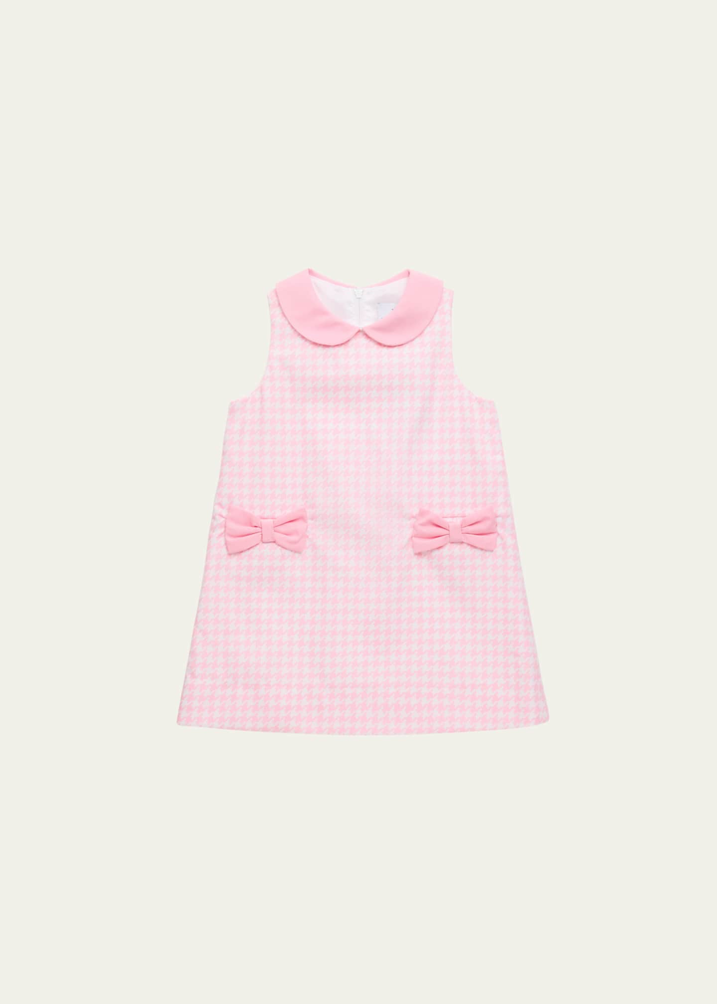 Florence Eiseman Girl's Houndstooth Dress with Bow Pockets, Size 2-6 Image 1 of 3