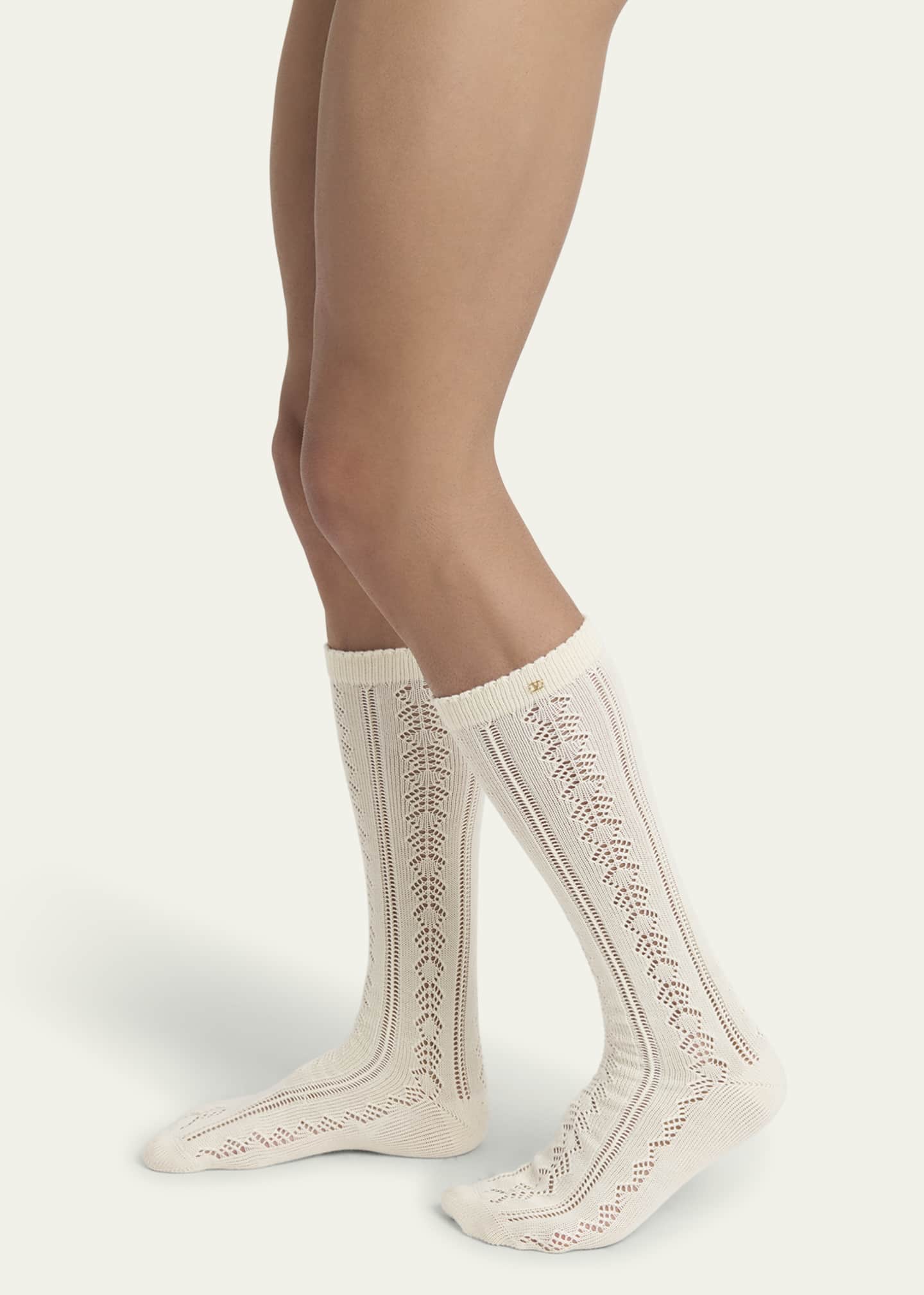 タイツ・ソックス VALENTINO GARAVANI COTTON SOCKS Valentino: Women's Cotton Socks (Ivory) | DSMNY E-SHOP
