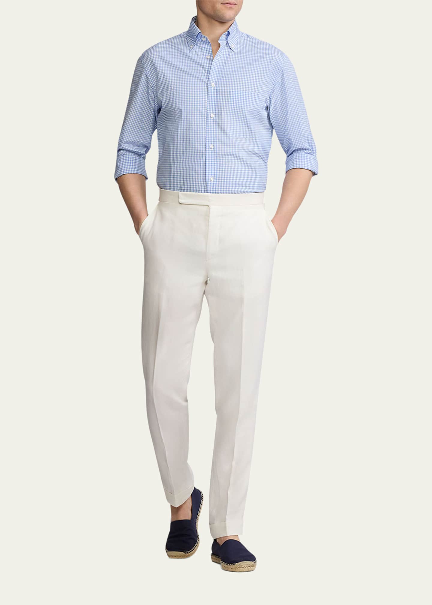 Ralph Lauren Purple Label Men's Gingham Sport Shirt Image 2 of 6