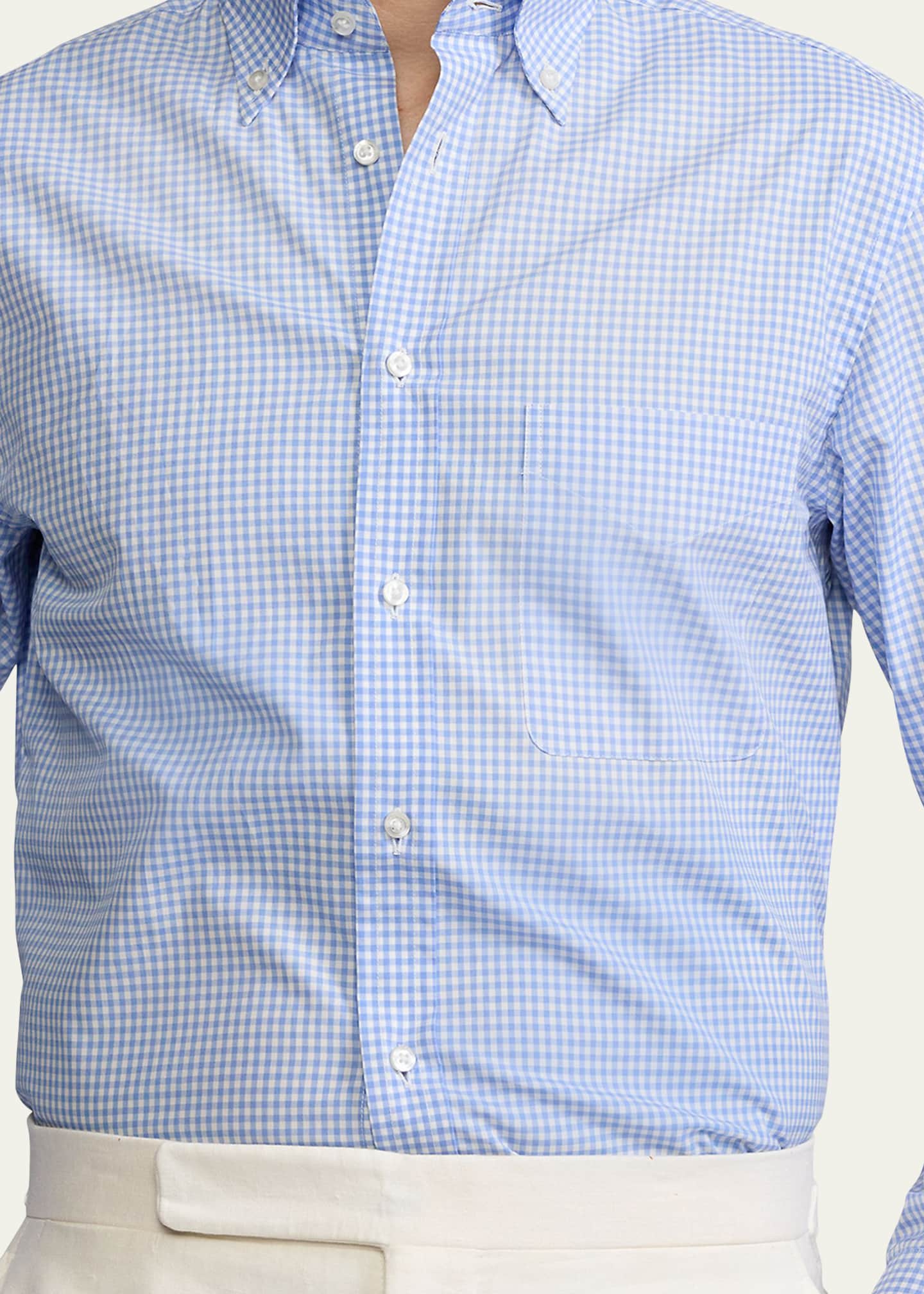 Ralph Lauren Purple Label Men's Gingham Sport Shirt Image 5 of 6