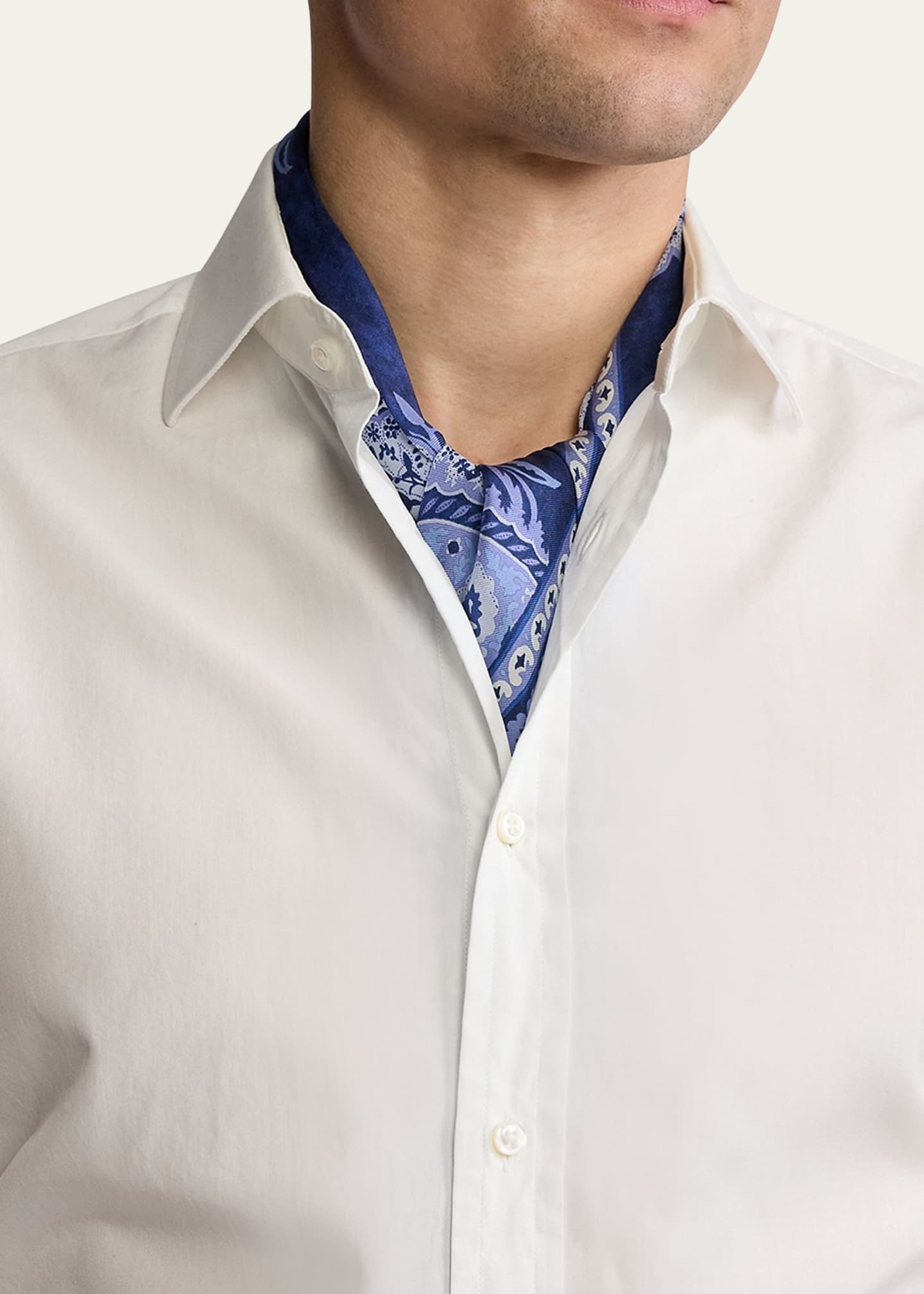 Ralph Lauren Purple Label Men's Paisley Silk Habotai Neckerchief Image 2 of 4