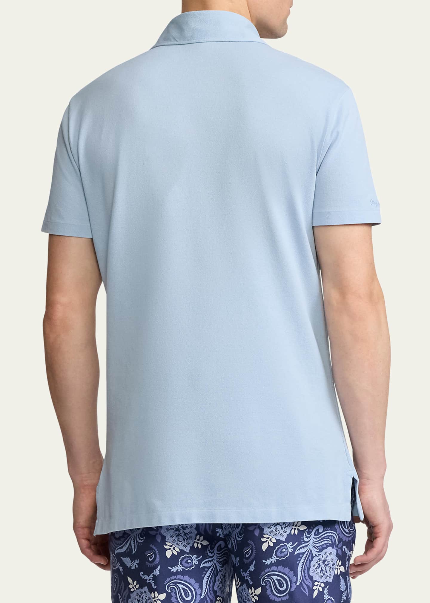 Ralph Lauren Purple Label Men's Custom Slim Pique Polo Shirt Image 3 of 5