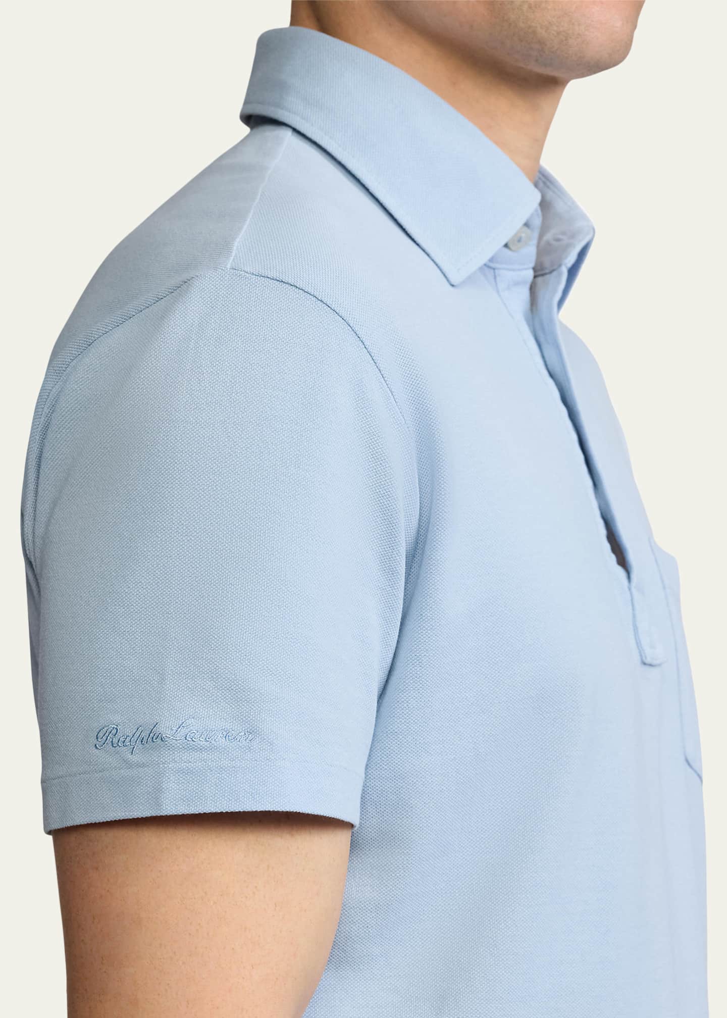 Ralph Lauren Purple Label Men's Custom Slim Pique Polo Shirt Image 5 of 5