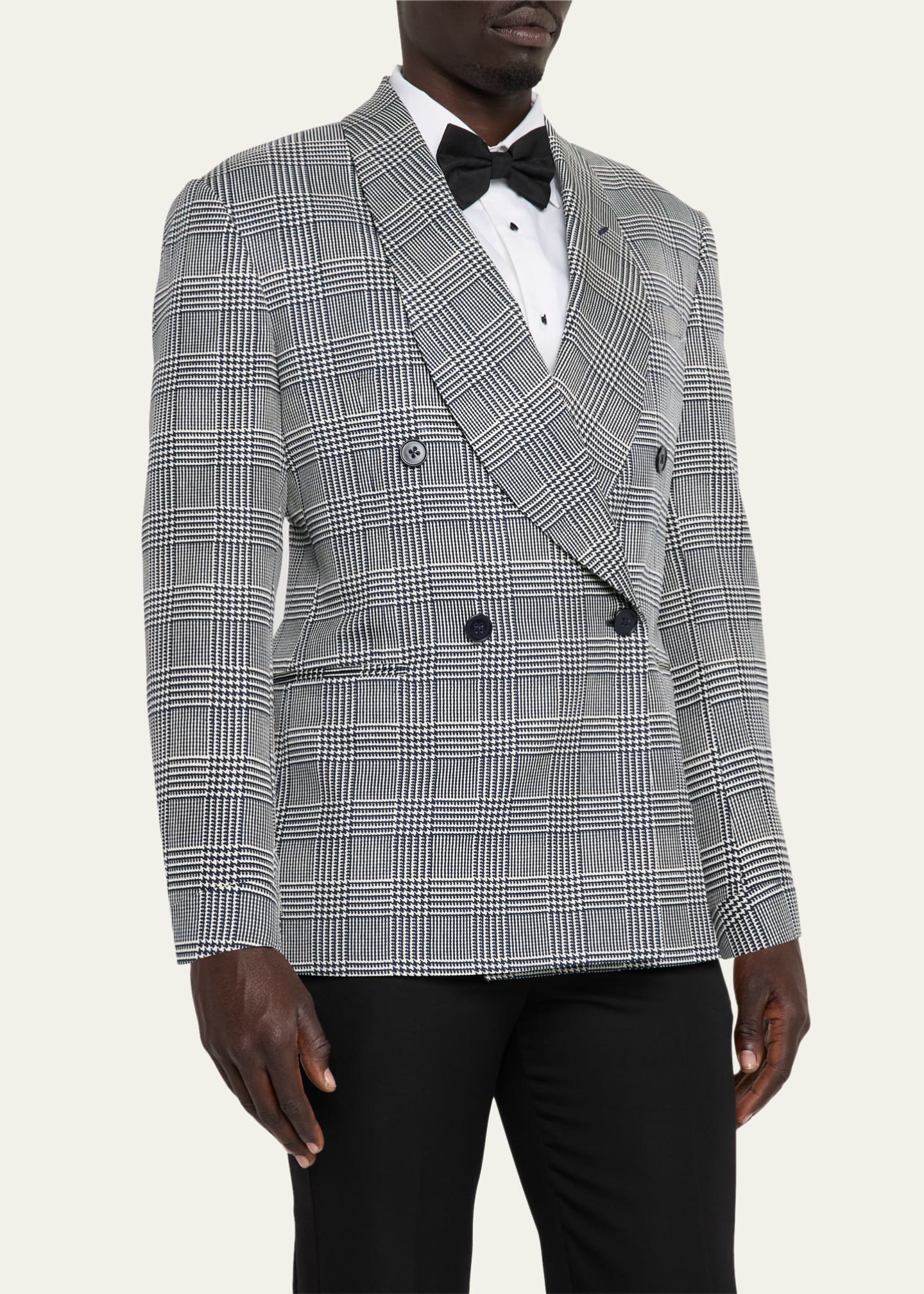 Ralph Lauren Purple Label Men's Kent Glen Plaid Silk Sport Coat Image 4 of 8