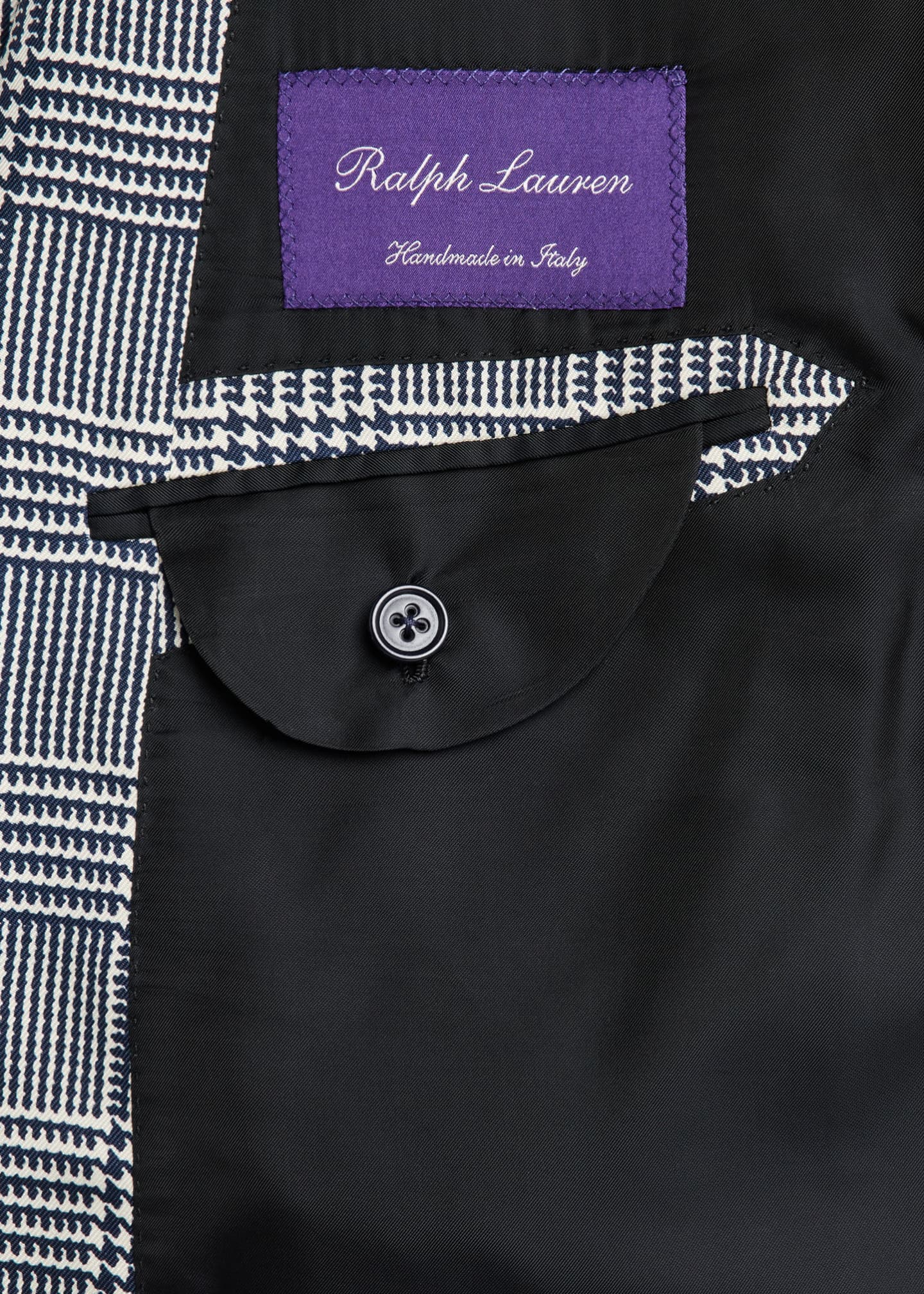 Ralph Lauren Purple Label Men's Kent Glen Plaid Silk Sport Coat Image 6 of 8