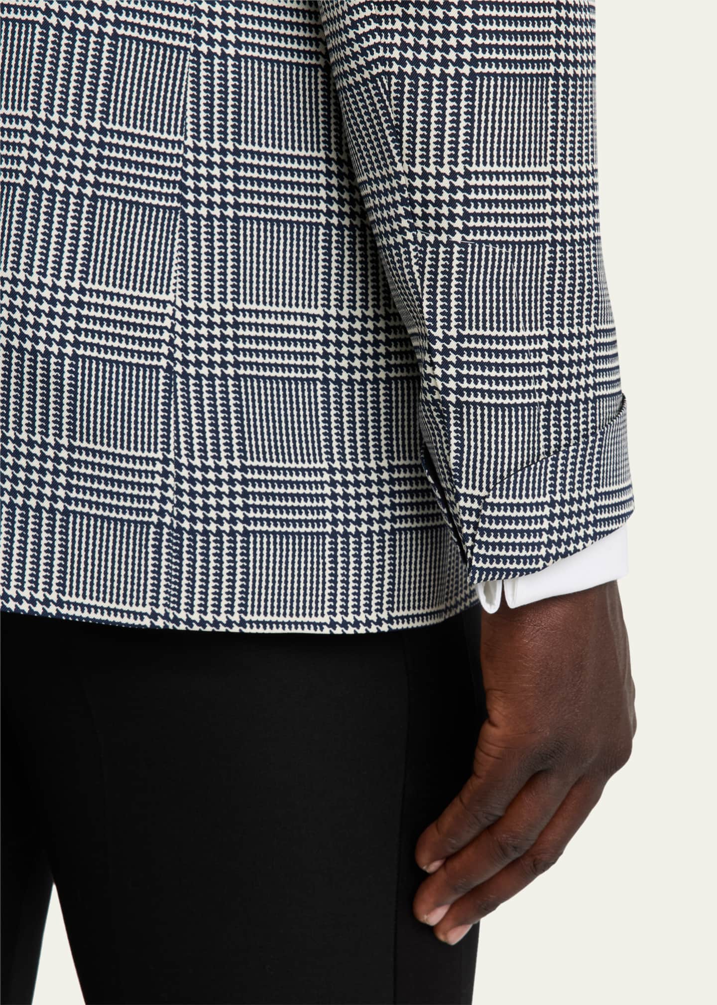 Ralph Lauren Purple Label Men's Kent Glen Plaid Silk Sport Coat Image 8 of 8