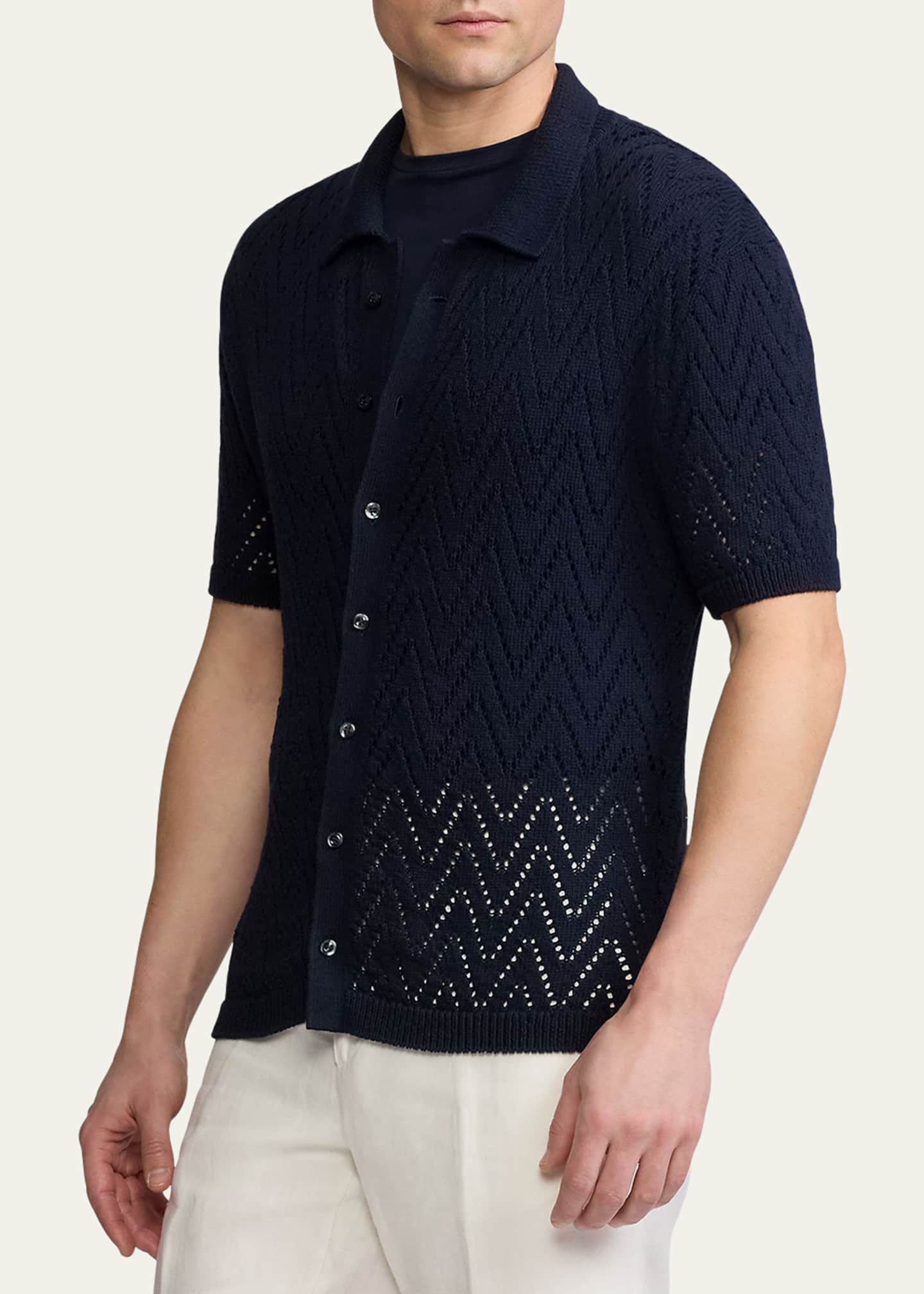 Ralph Lauren Purple Label Men's Textured Short-Sleeve