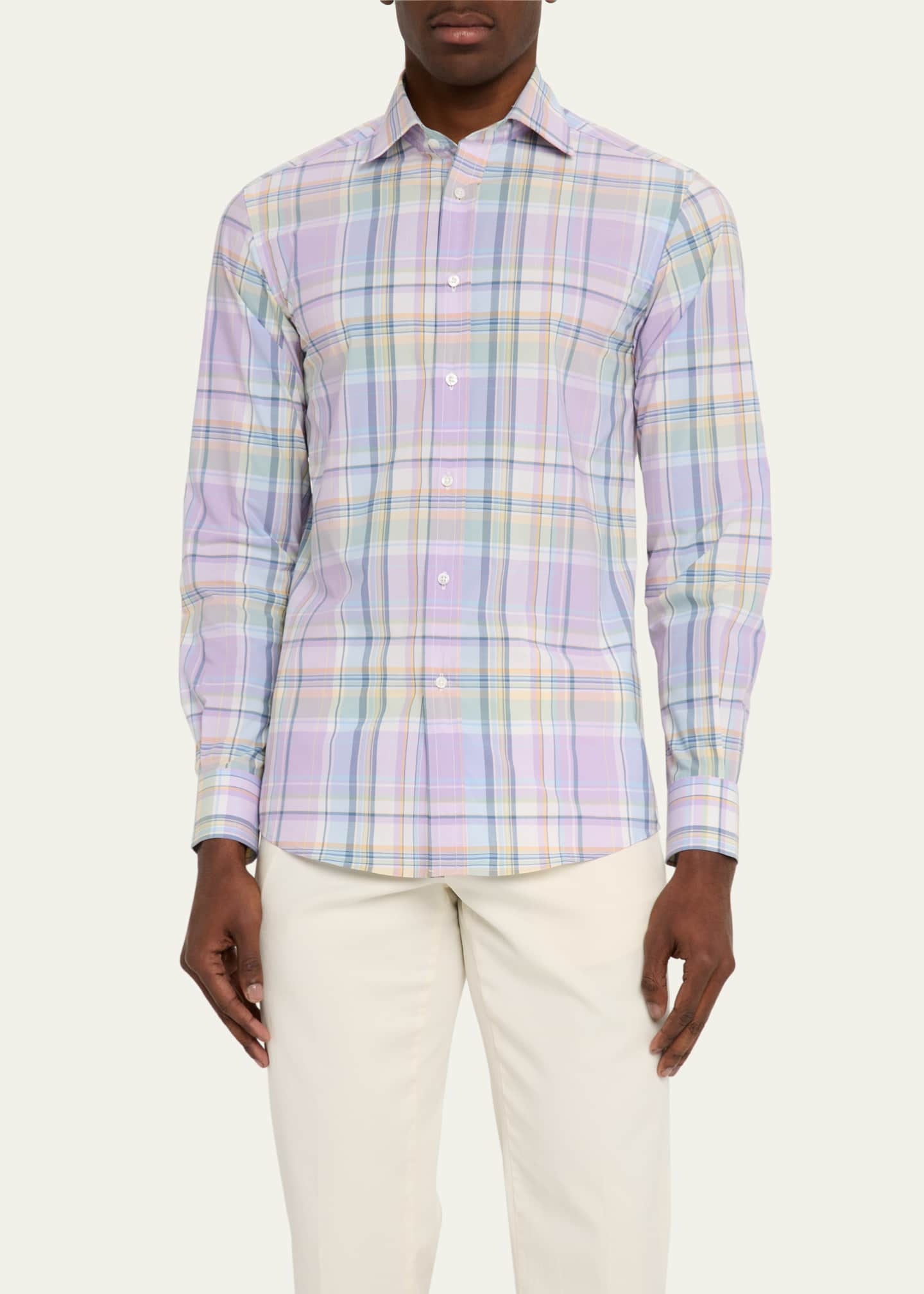 Ralph Lauren Purple Label Men's Plaid Sport Shirt Image 4 of 5