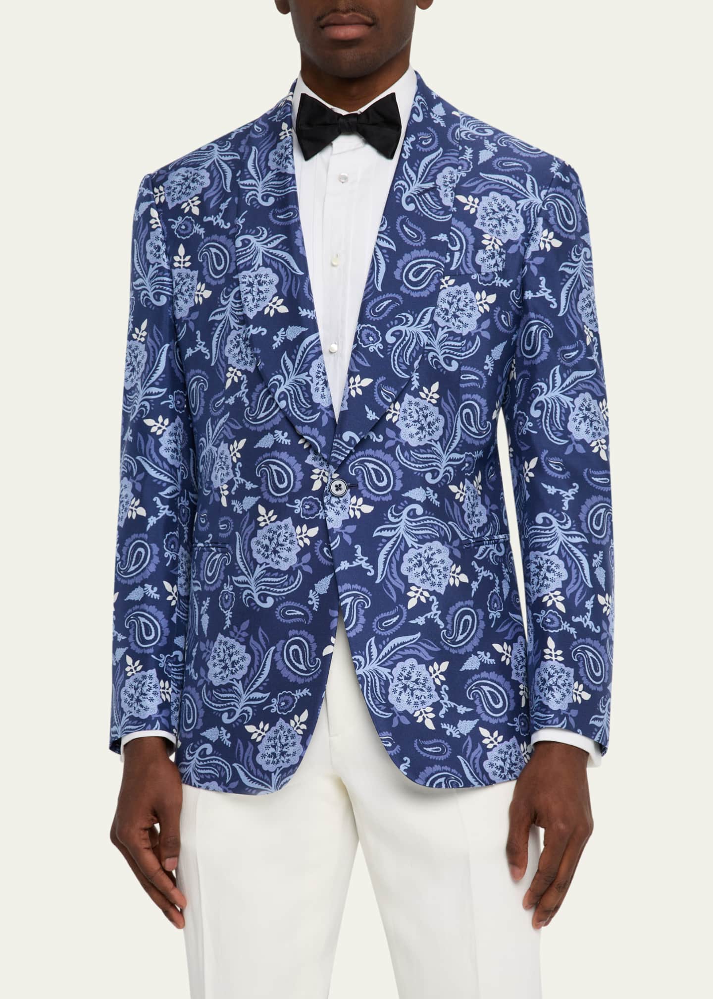 Ralph Lauren Purple Label Men's Kent Paisley Silk Sport Coat Image 4 of 8