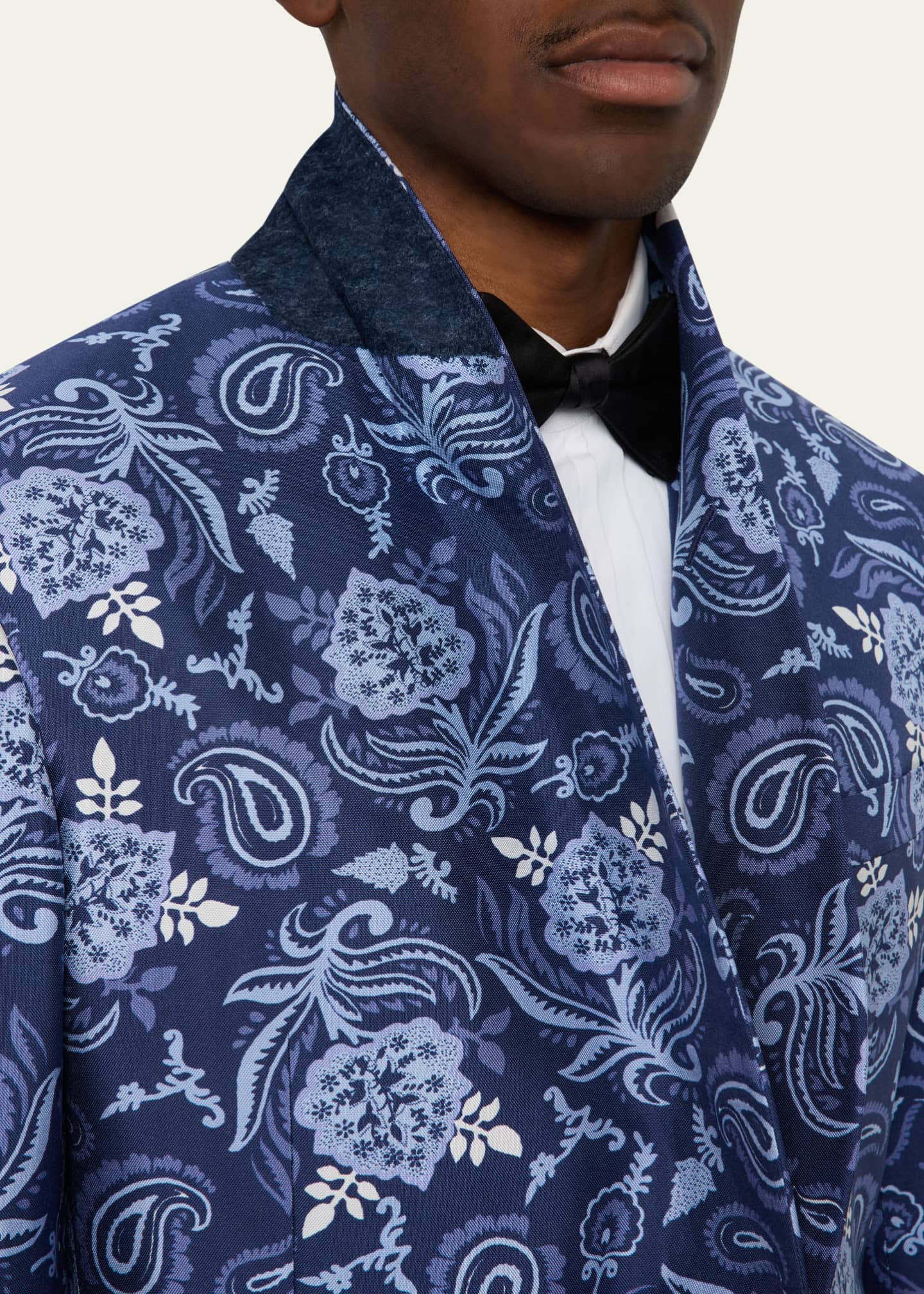Ralph Lauren Purple Label Men's Kent Paisley Silk Sport Coat Image 7 of 8
