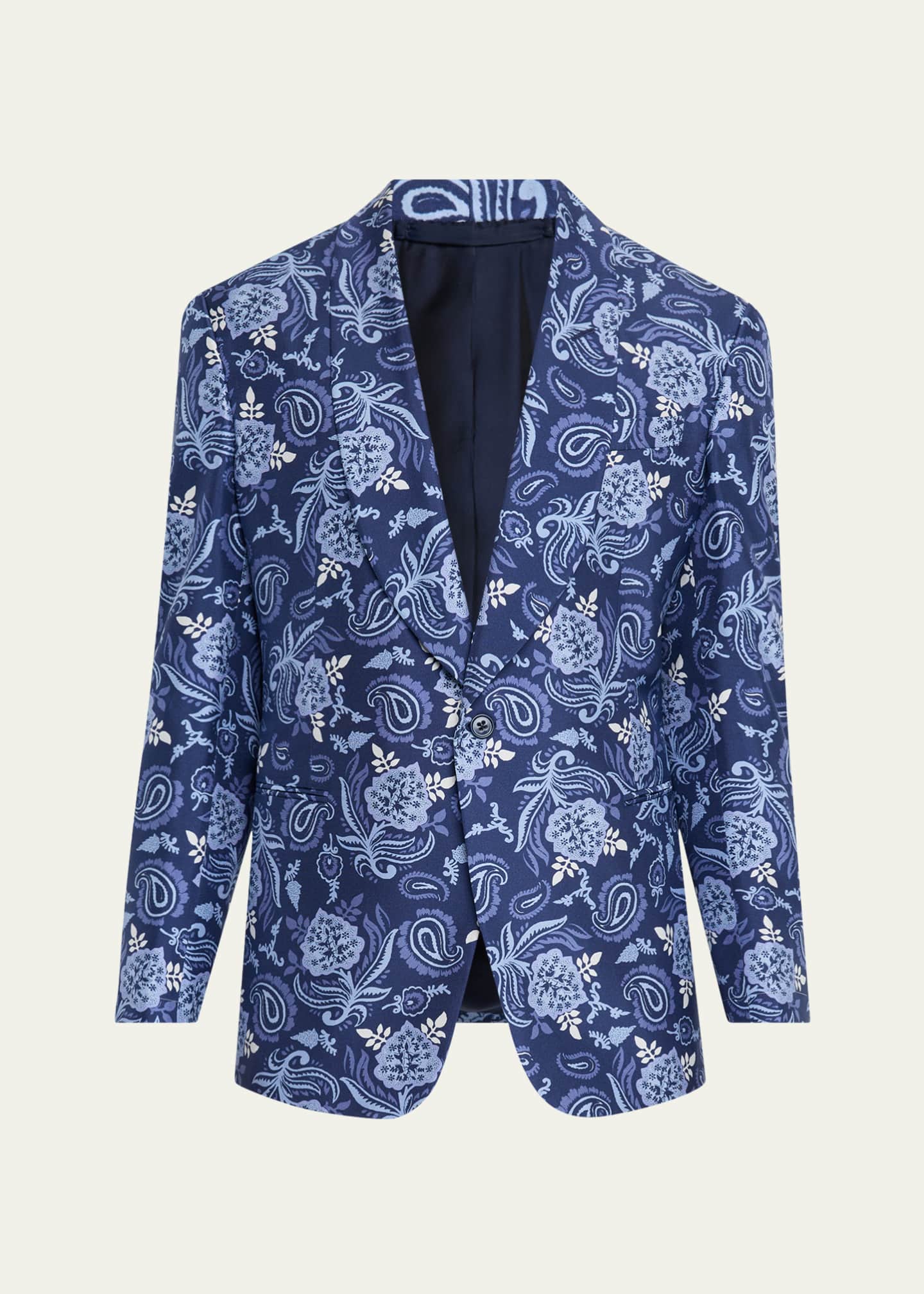 Ralph Lauren Purple Label Men's Kent Paisley Silk Sport Coat Image 1 of 8