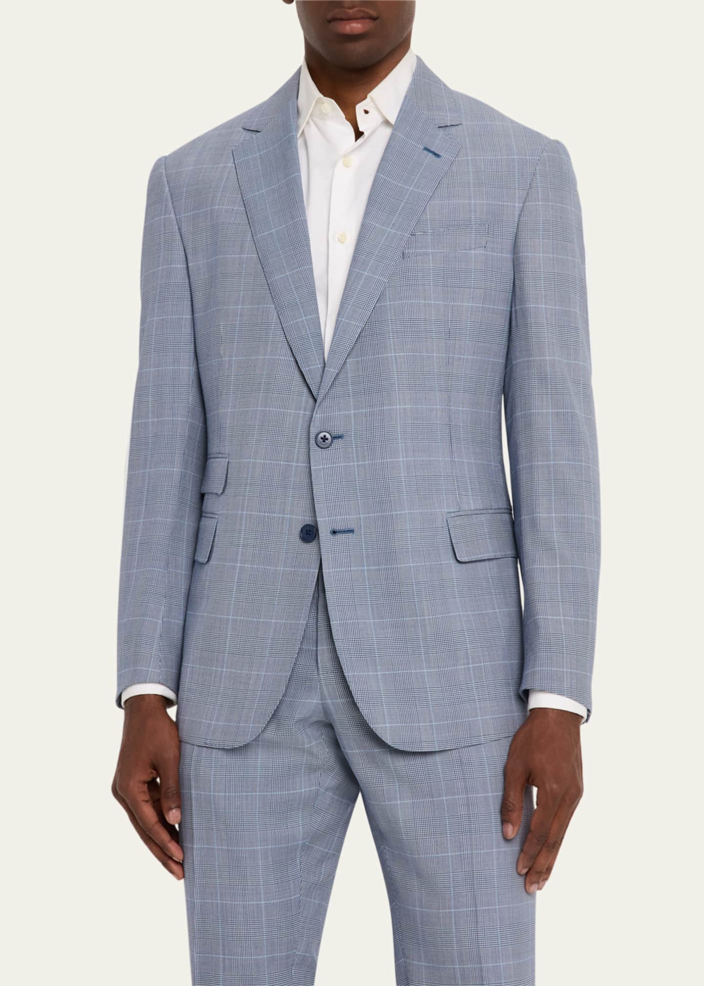 Ralph Lauren Purple Label Men's Kent Hand-Tailored Glen Plaid Suit Image 4 of 8