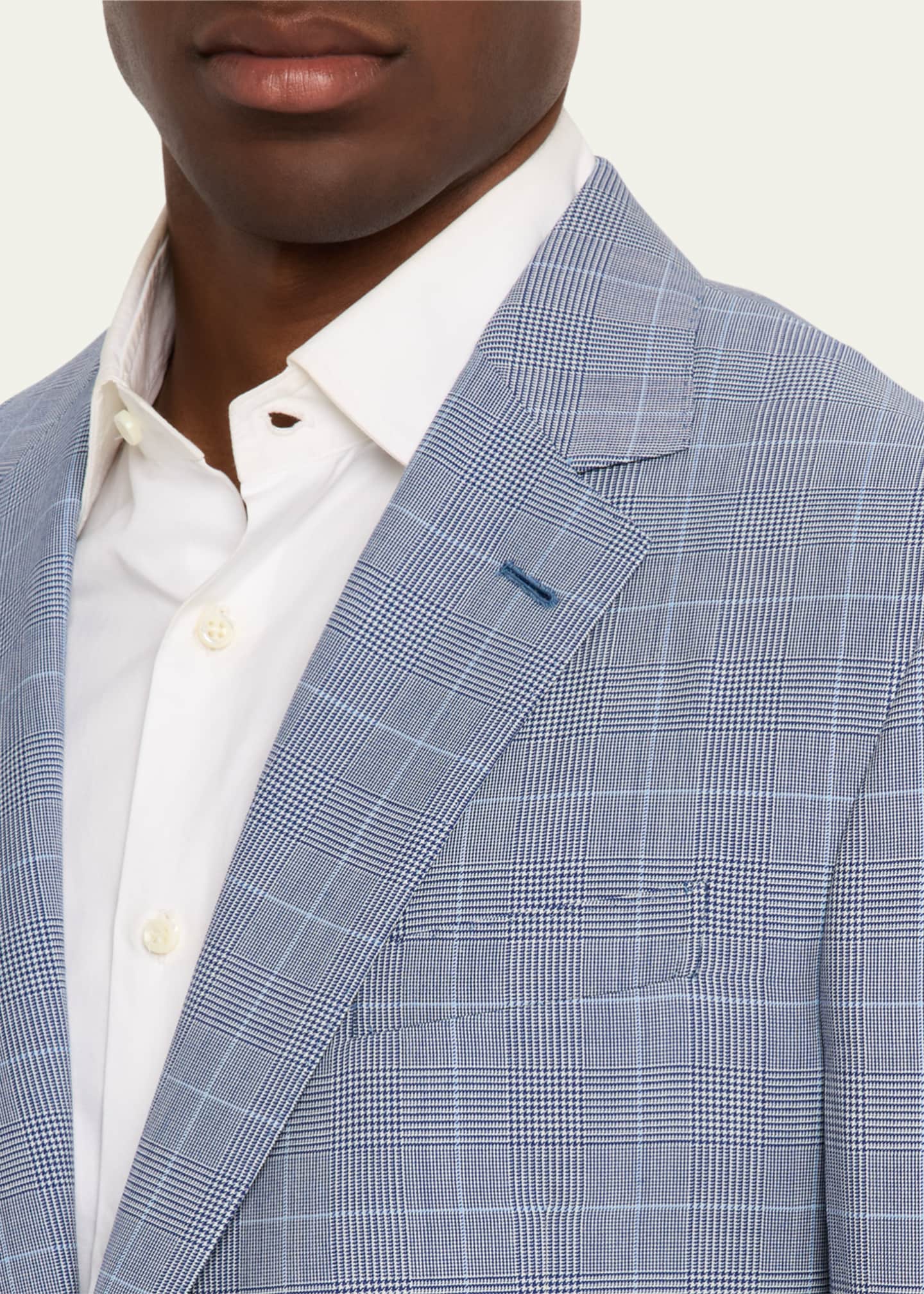 Ralph Lauren Purple Label Men's Kent Hand-Tailored Glen Plaid Suit Image 6 of 8