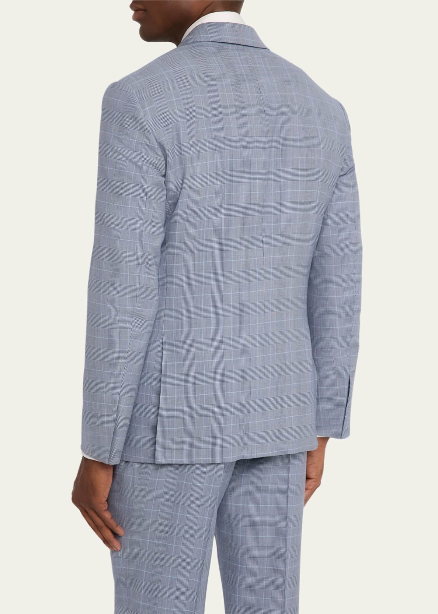Ralph Lauren Purple Label Men's Kent Hand-Tailored Glen Plaid Suit Image 5 of 8