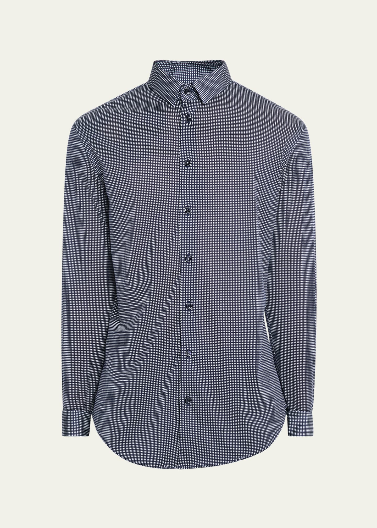 Giorgio Armani Men's Dot-Print Sport Shirt Image 1 of 5