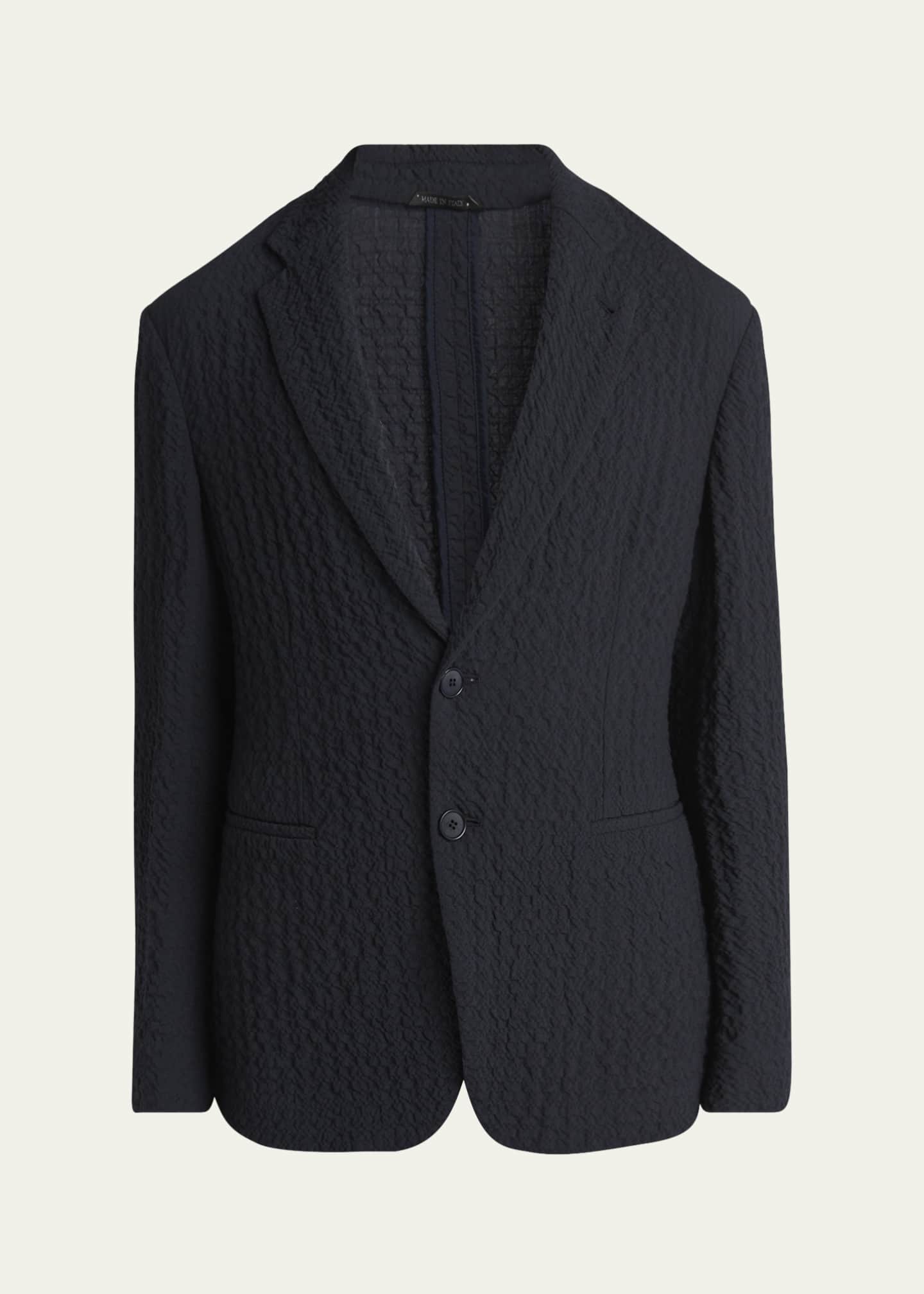 Giorgio Armani Men's Stretch Wool Sport Coat Image 1 of 8