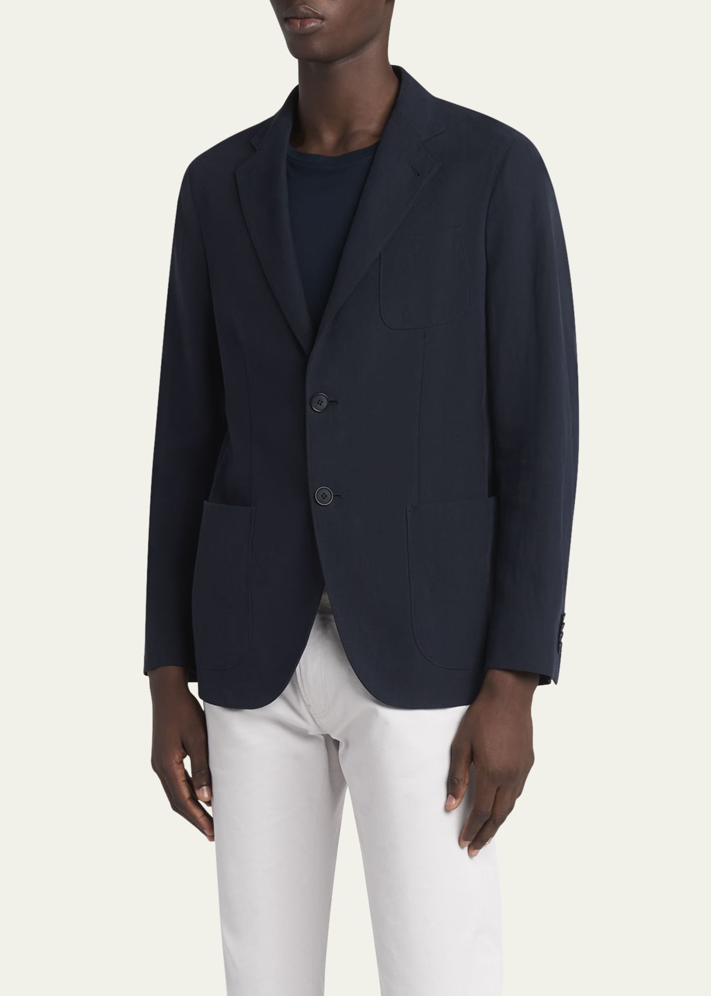 Giorgio Armani Men's Upton Linen Jacket Image 4 of 5
