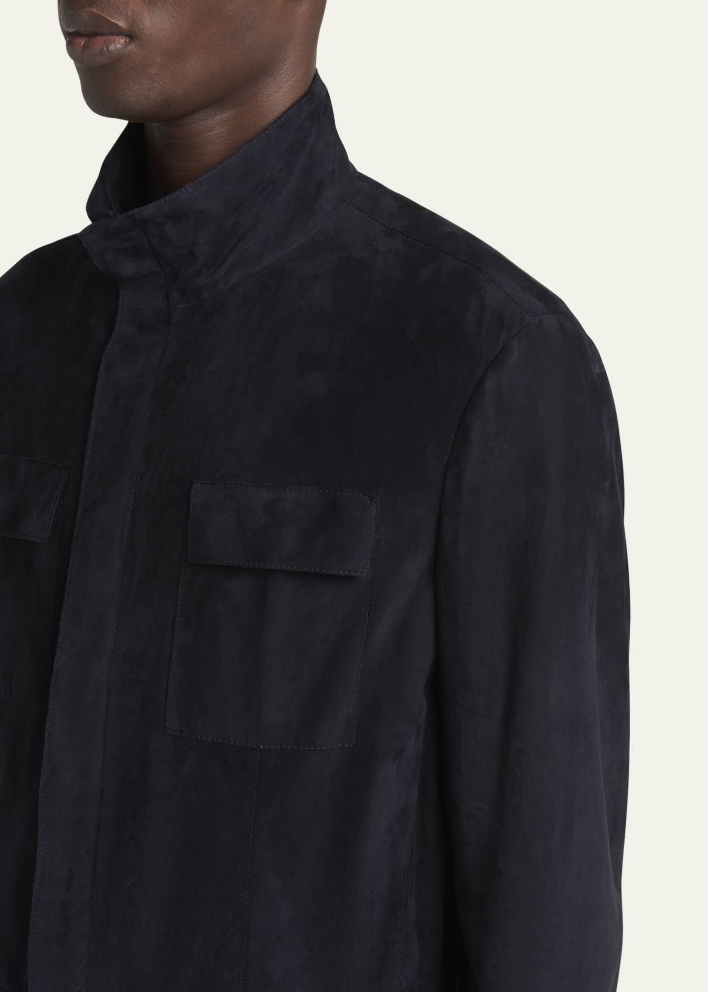 Giorgio Armani Men's Suede Field Jacket Image 5 of 5
