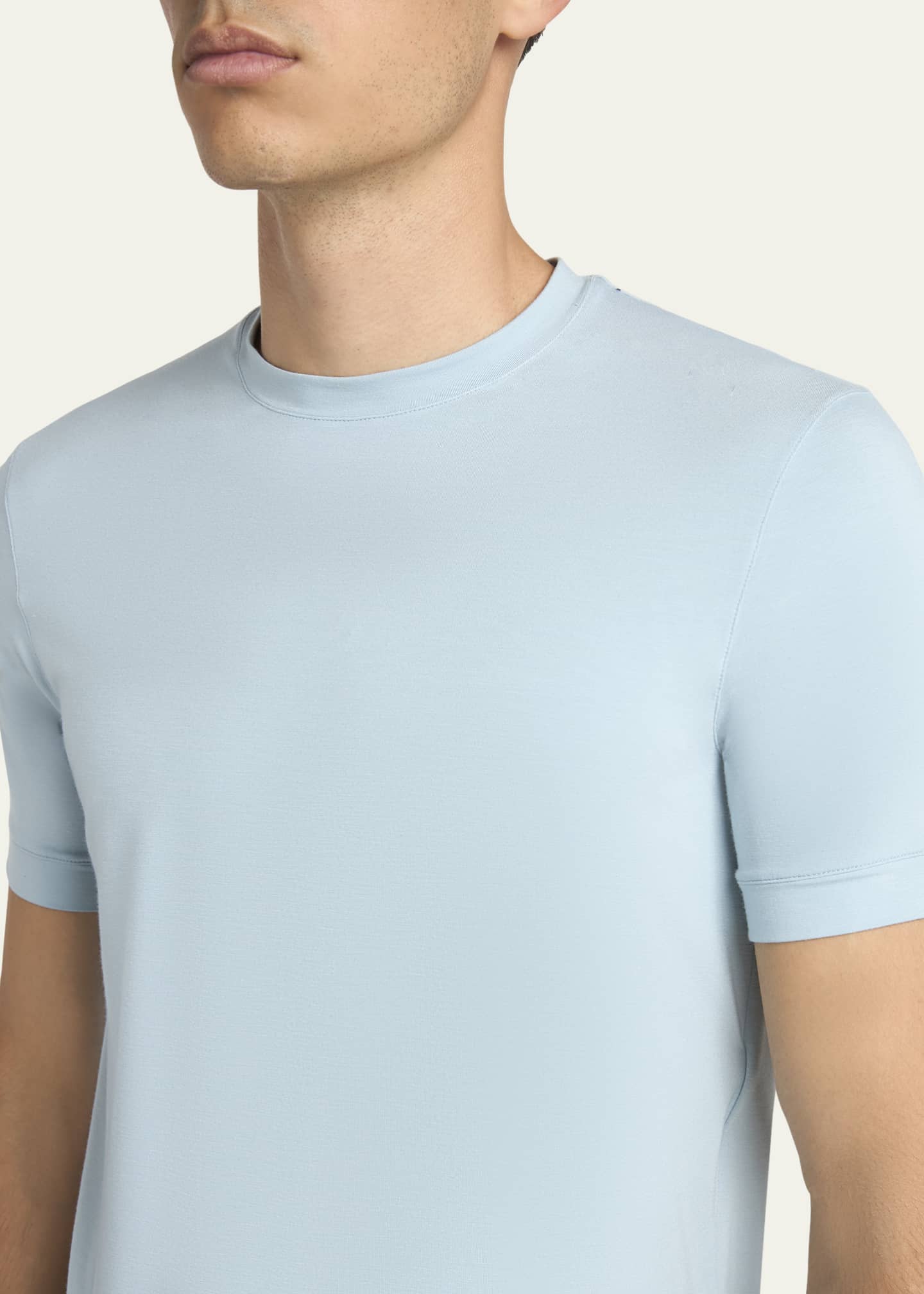 Giorgio Armani Men's Solid Short-Sleeve T-Shirt Image 5 of 5