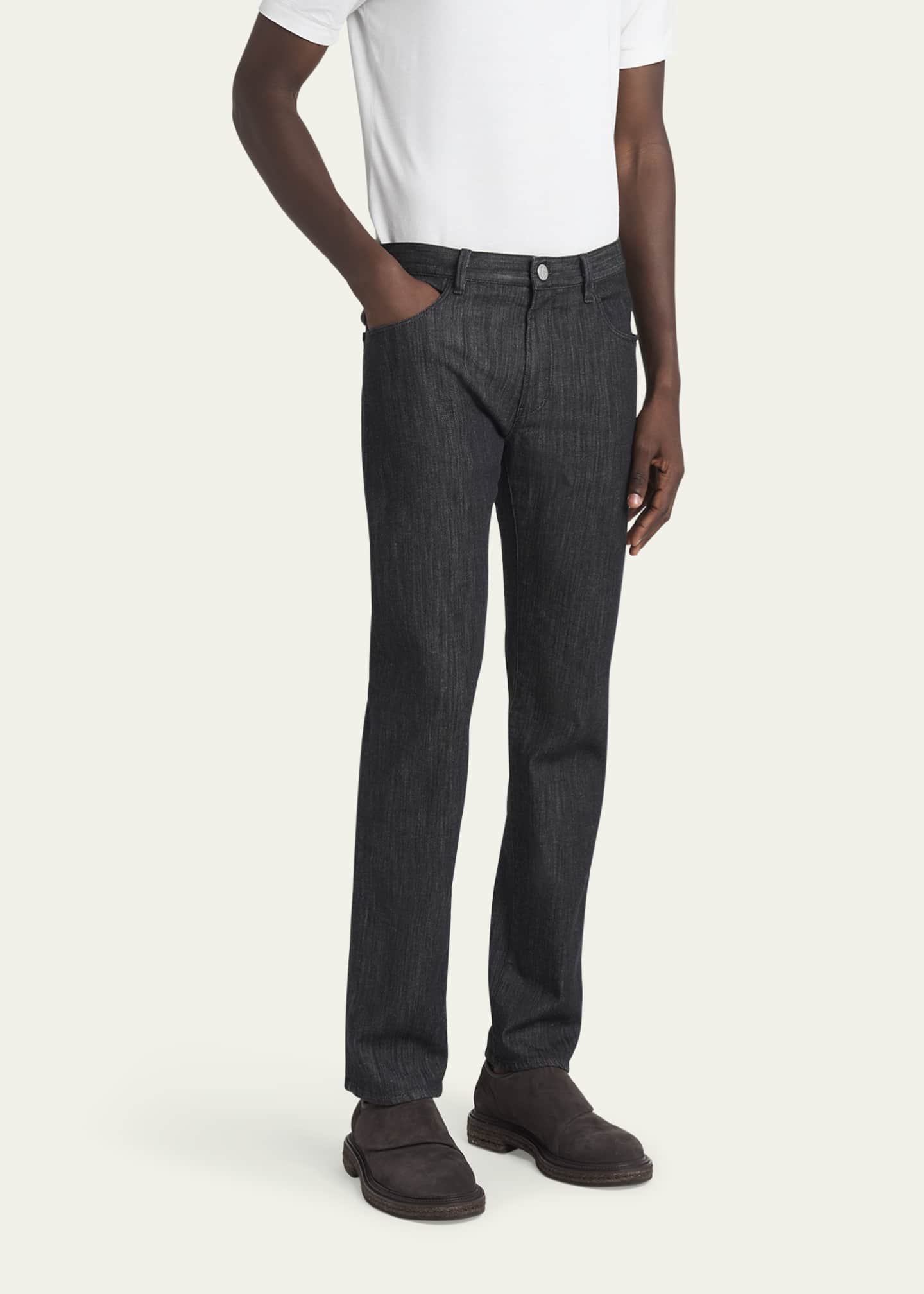 Giorgio Armani Men's Straight-Leg Denim Pants Image 4 of 5