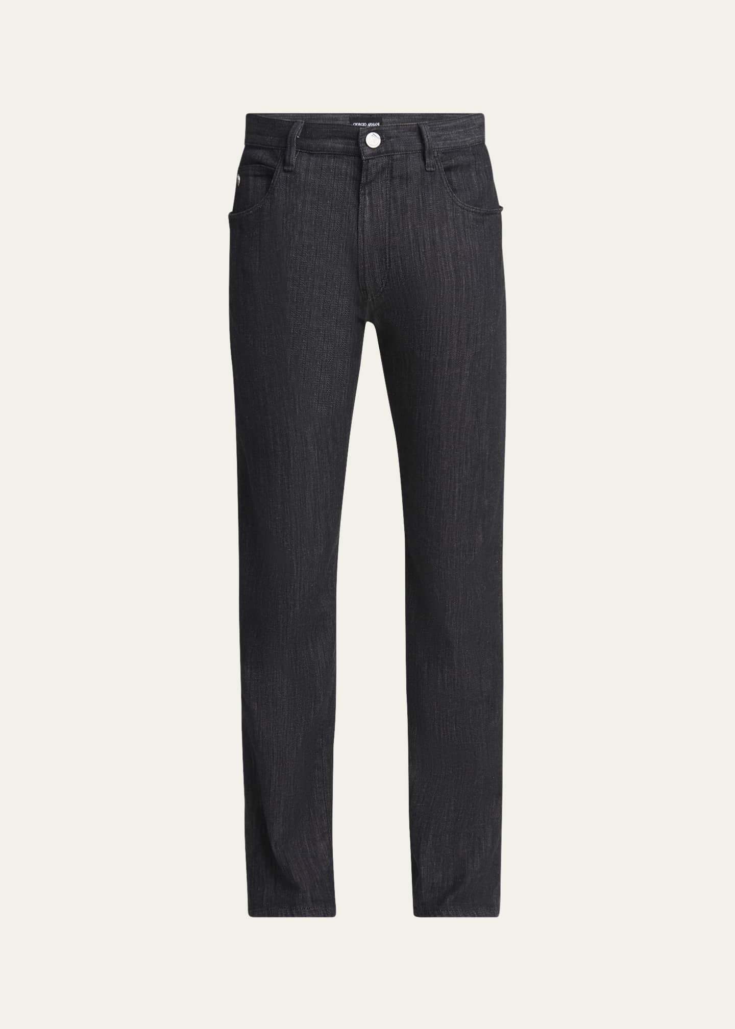 Giorgio Armani Men's Straight-Leg Denim Pants Image 1 of 5